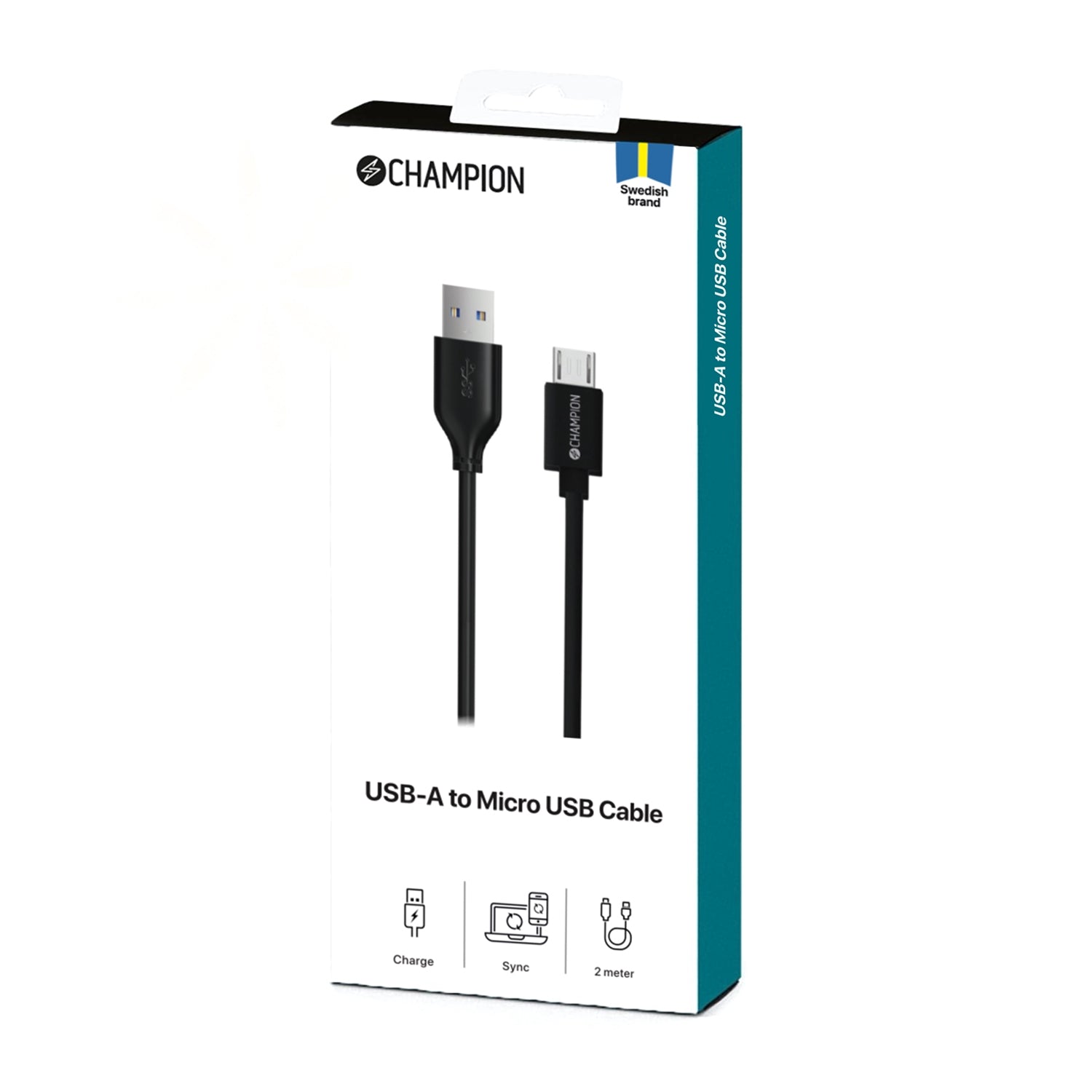 USB-A to Micro-USB Cable 1m Black