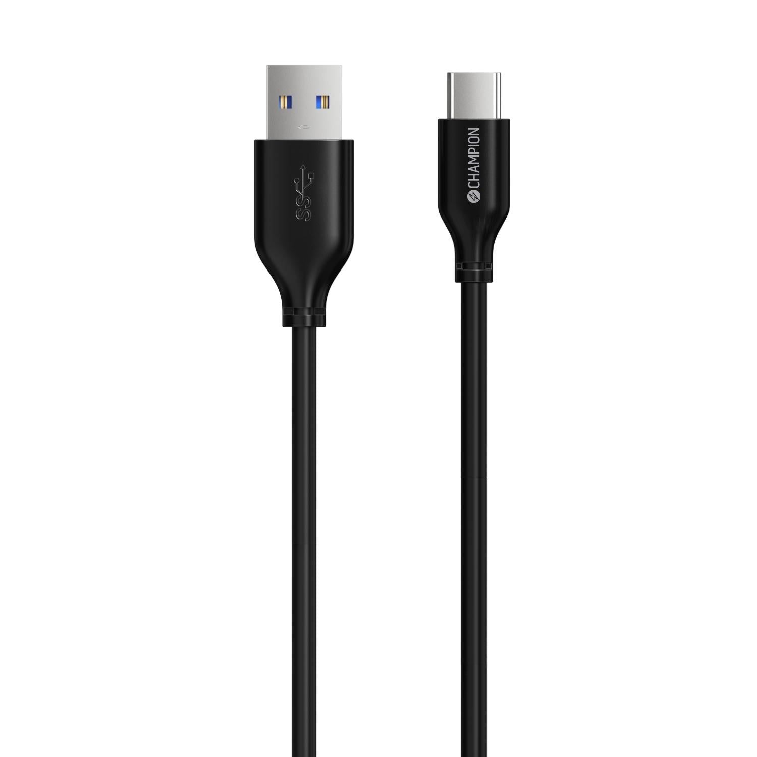 USB-A to USB-C Cable 1m Black