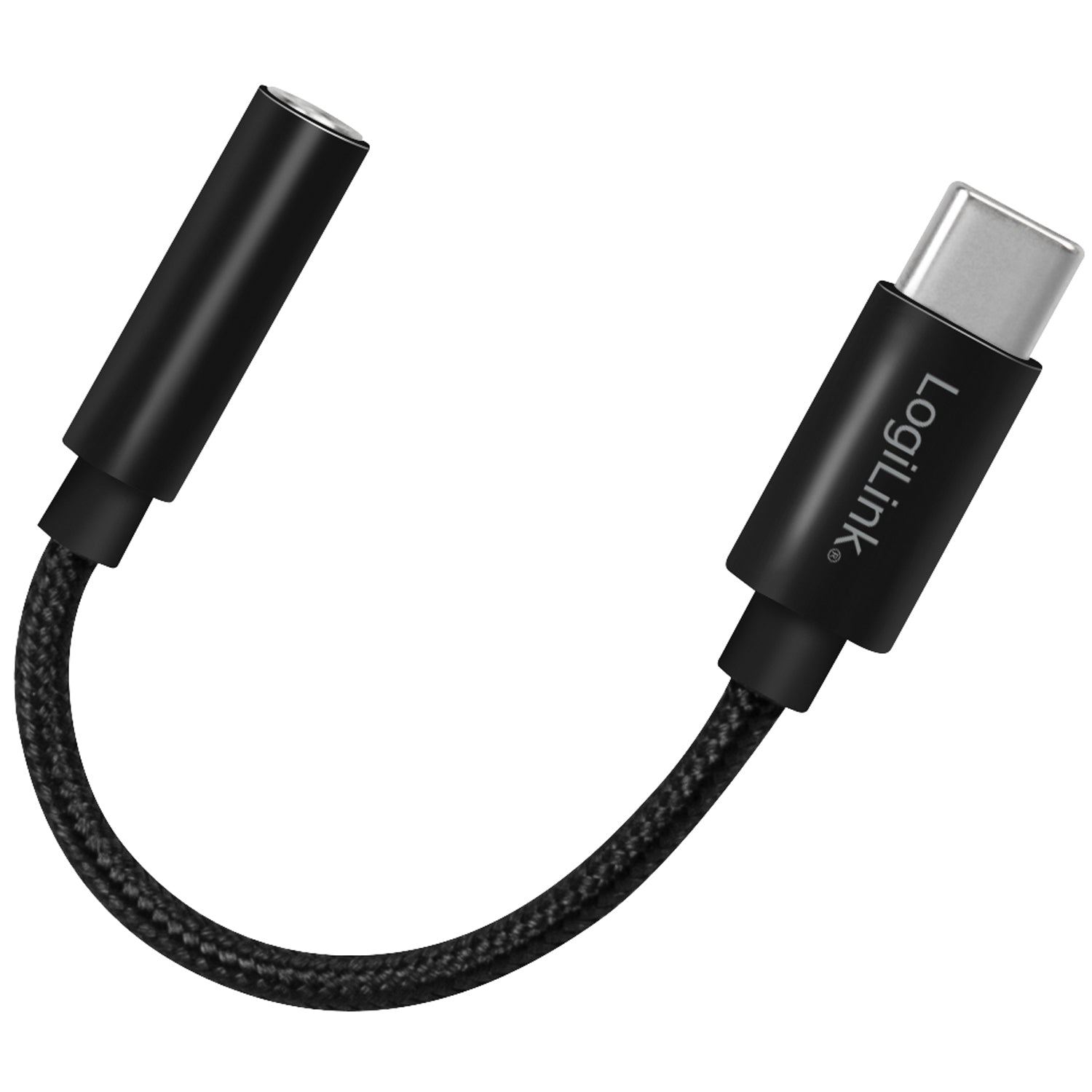 USB-C 3.5mm audio adapter with DAC 13cm nylon cable