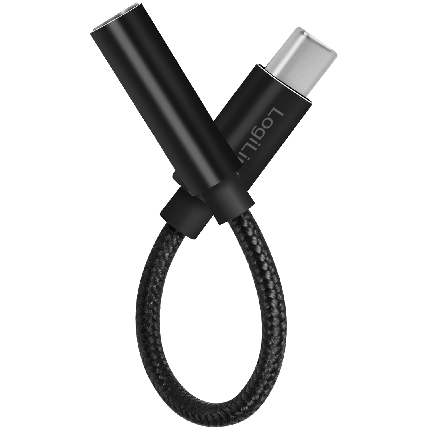 USB-C 3.5mm audio adapter with DAC 13cm nylon cable