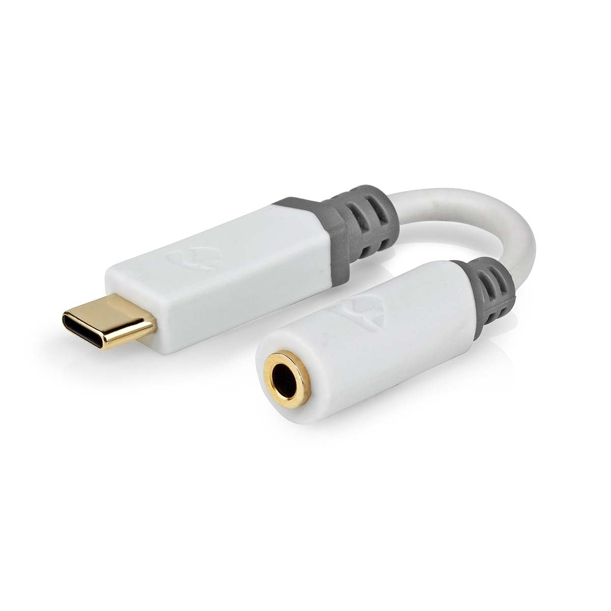 USB-C™ Adapter | USB 2.0 | USB-C™ Male | 3.5 mm Female | 0.10 m | Round | Gold Plated | PVC | White | Box