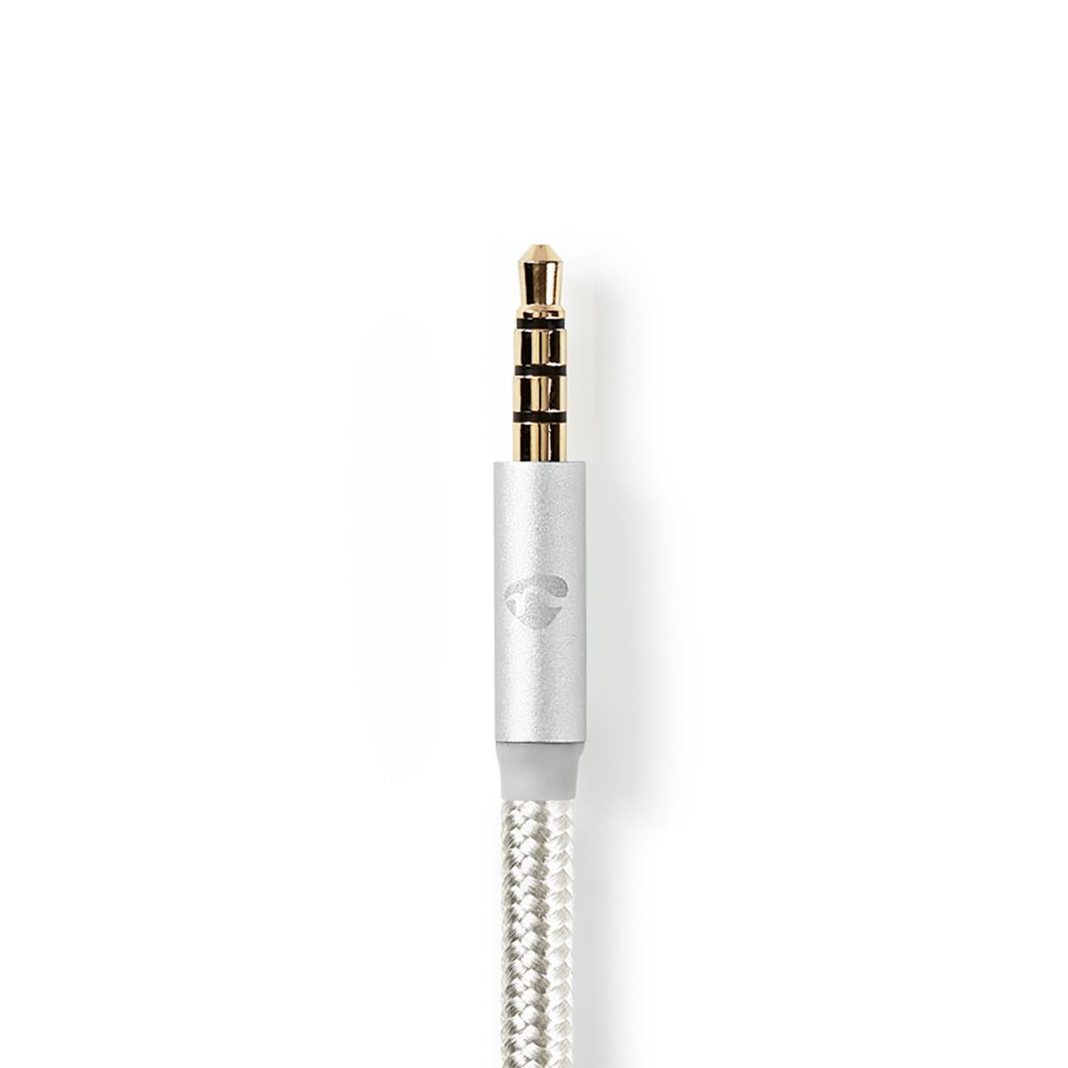 USB-C™ Adapter | USB 2.0 | USB-C™ Male | 3.5 mm Male | 1.00 m | Round | Gold Plated | Braided / Nylon | Aluminum | Carton with covered window