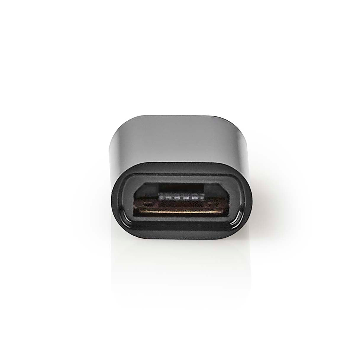 USB-C™ Adapter | USB 2.0 | USB-C™ Male | USB Micro-B Female | 480 Mbps | Round | Nickel Plated | Black | Envelope