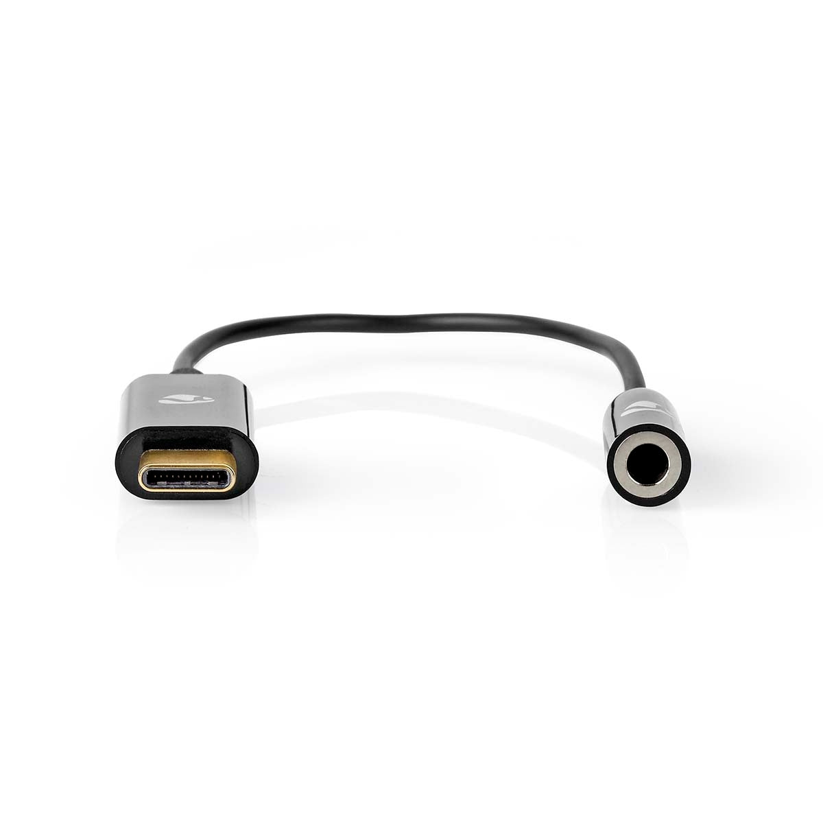 USB-C™ Adapter | USB 3.2 Gen 1 | USB-C™ Male | 3.5 mm Female | 0.15 m | Round | Nickel plated | PVC | Black | Box