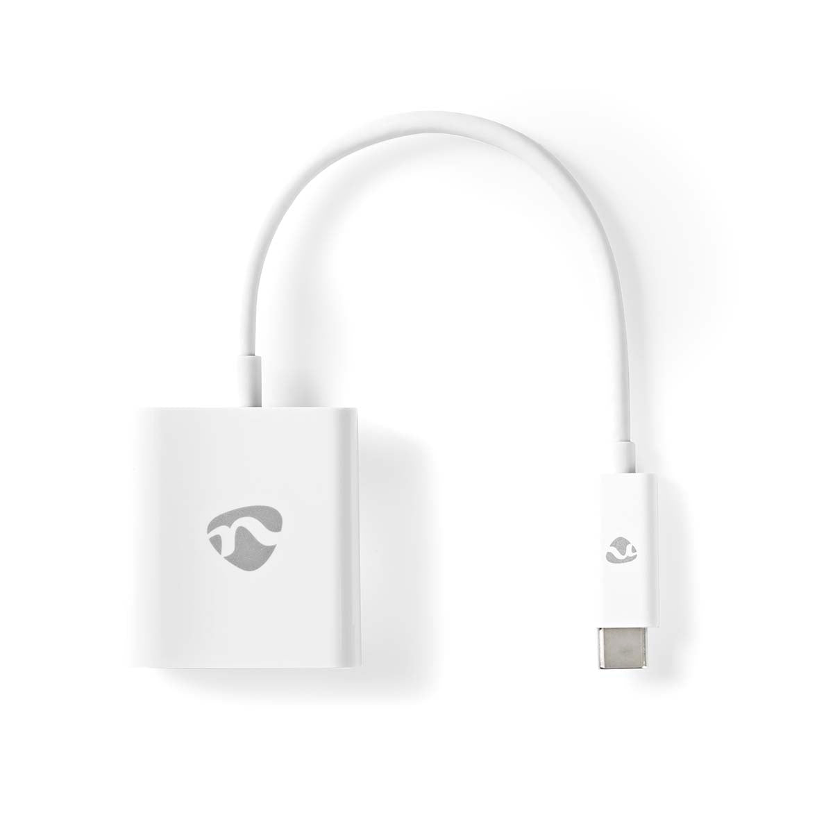 USB-C™ Adapter | USB 3.2 Gen 1 | USB-C™ Male | HDMI™ Female | 4K@30Hz | 0.20 m | Round | Nickel Plated | PVC | White | Plastic bag