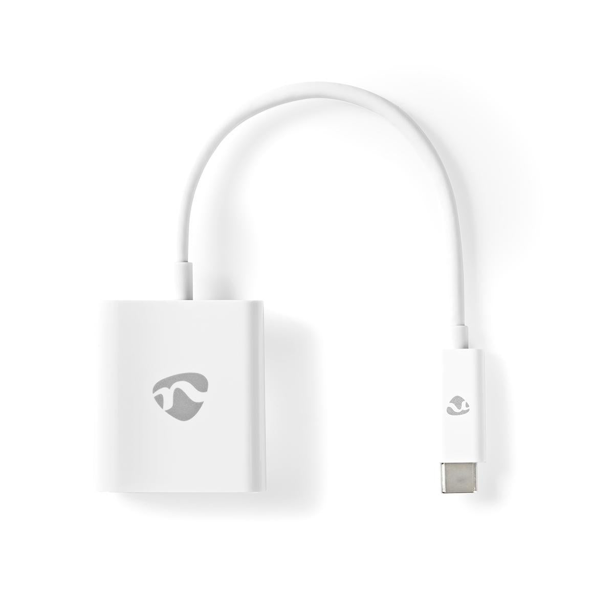 USB-C™ Adapter | USB 3.2 Gen 1 | USB-C™ Male | VGA female 15p | 1080p | 5 Gbps | 0.20 m | Round | Nickel Plated | PVC | White | Plastic bag