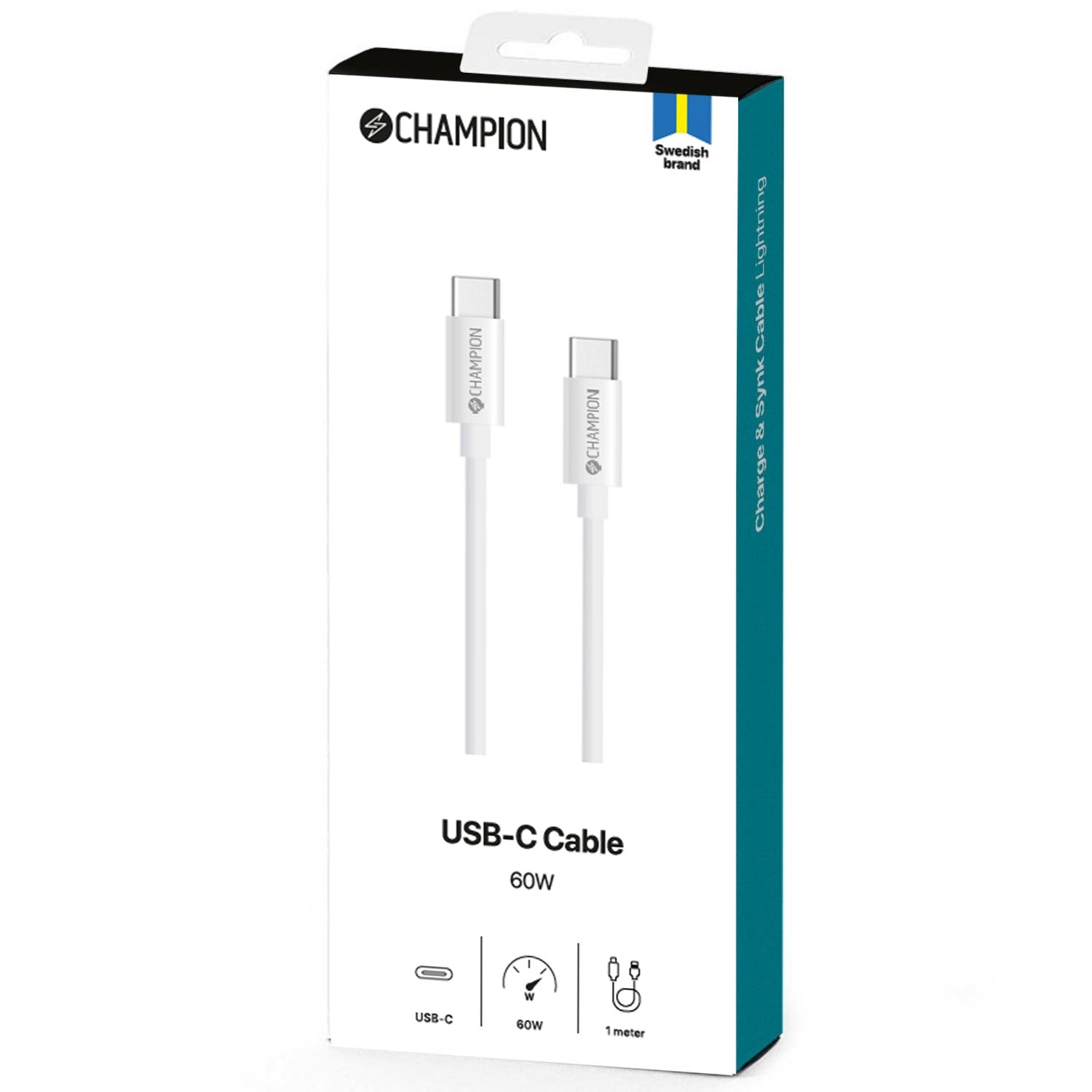 USB-C Cable 60W 1m White