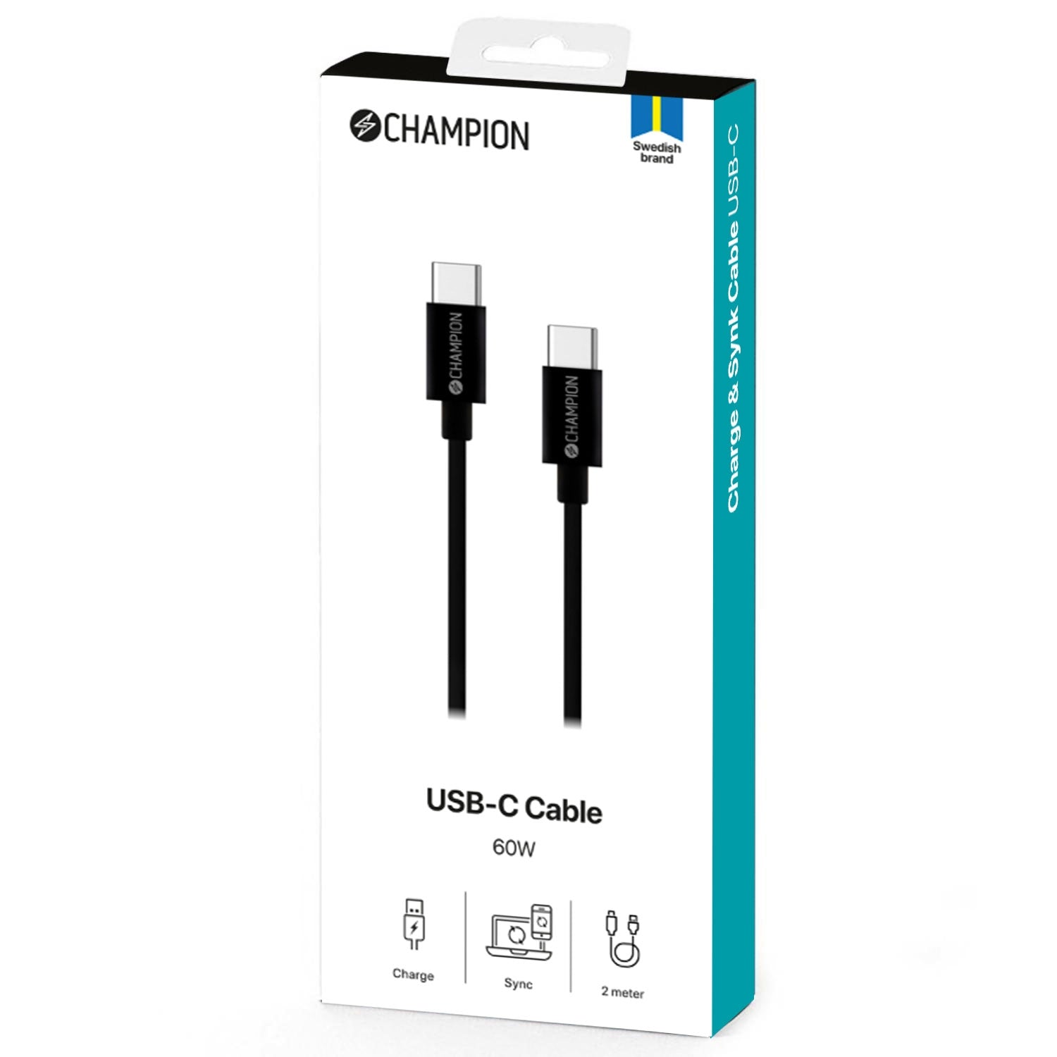 USB-C Cable 60W 2m Black