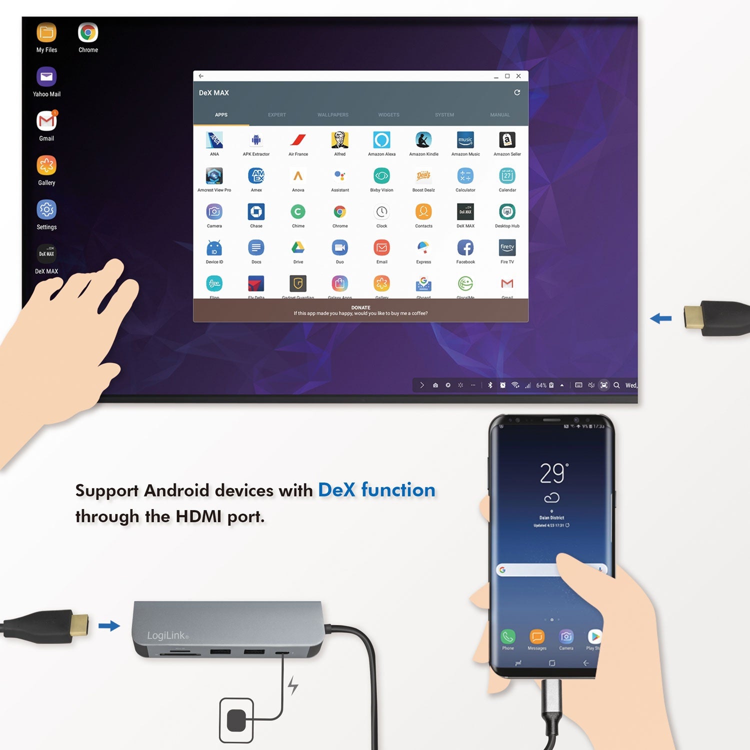 USB-C Multi-Hub HDMI/PD/DeX