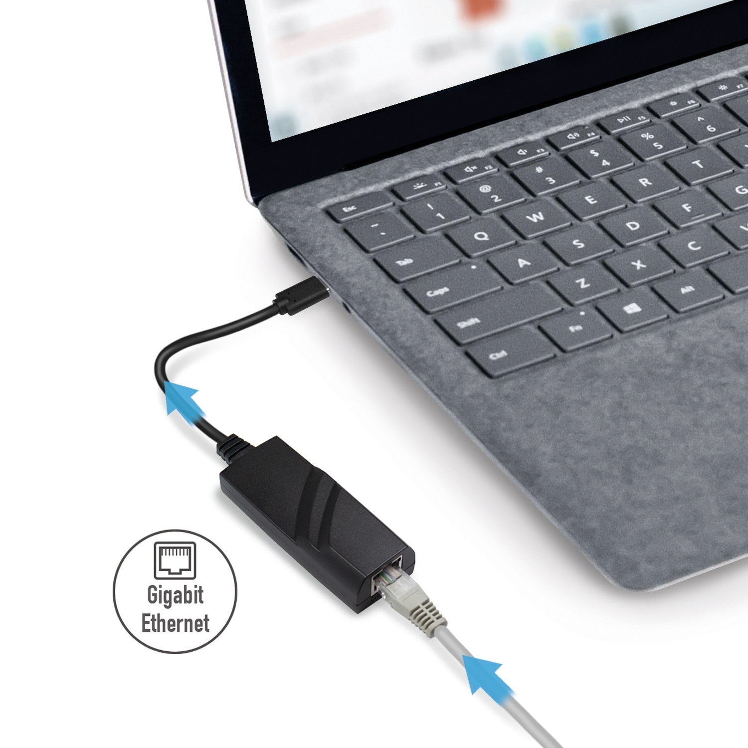 USB-C -> Network socket RJ45 Gigabit