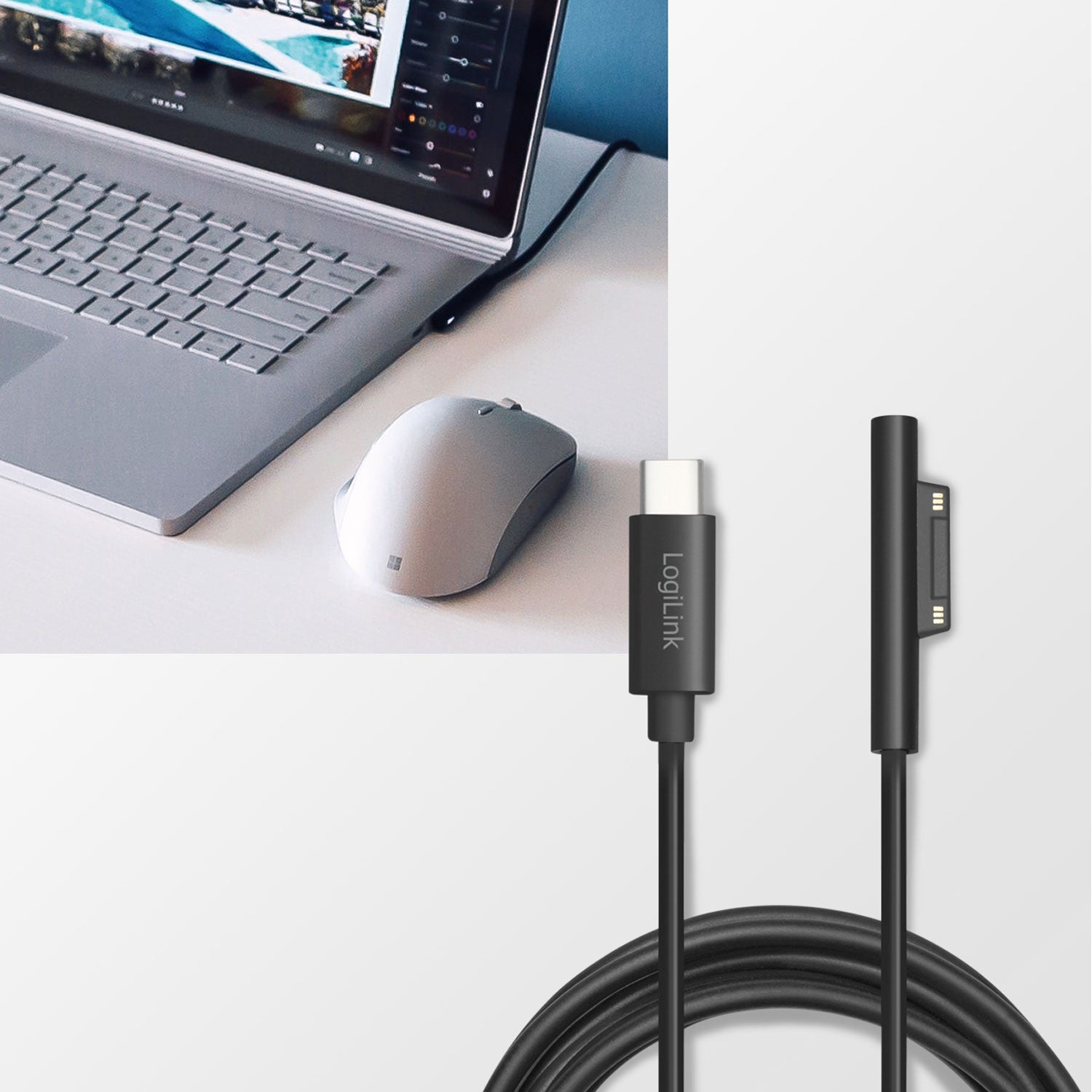 USB-C USB 3.2 Gen 1 Charging cable Microsoft Surface 60W 1.8 m