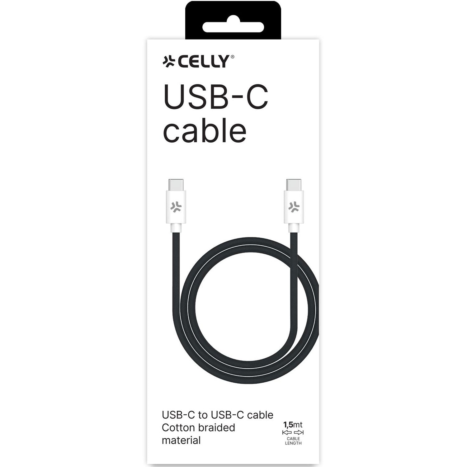 USB-C - USB-C cable 60W 1.5 m Black