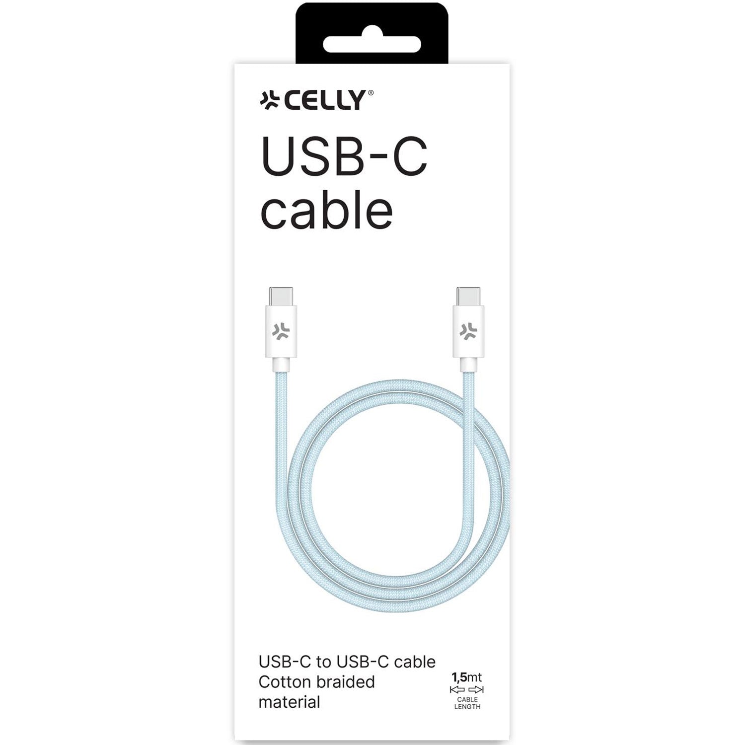 USB-C - USB-C cable 60W 1.5 m Light blue