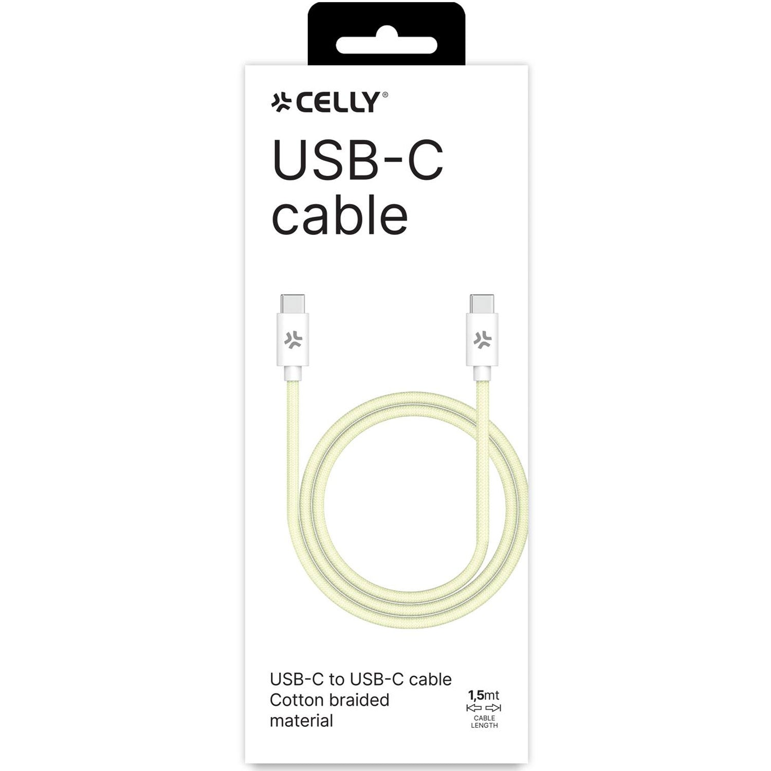 USB-C - USB-C cable 60W 1.5 m Yellow