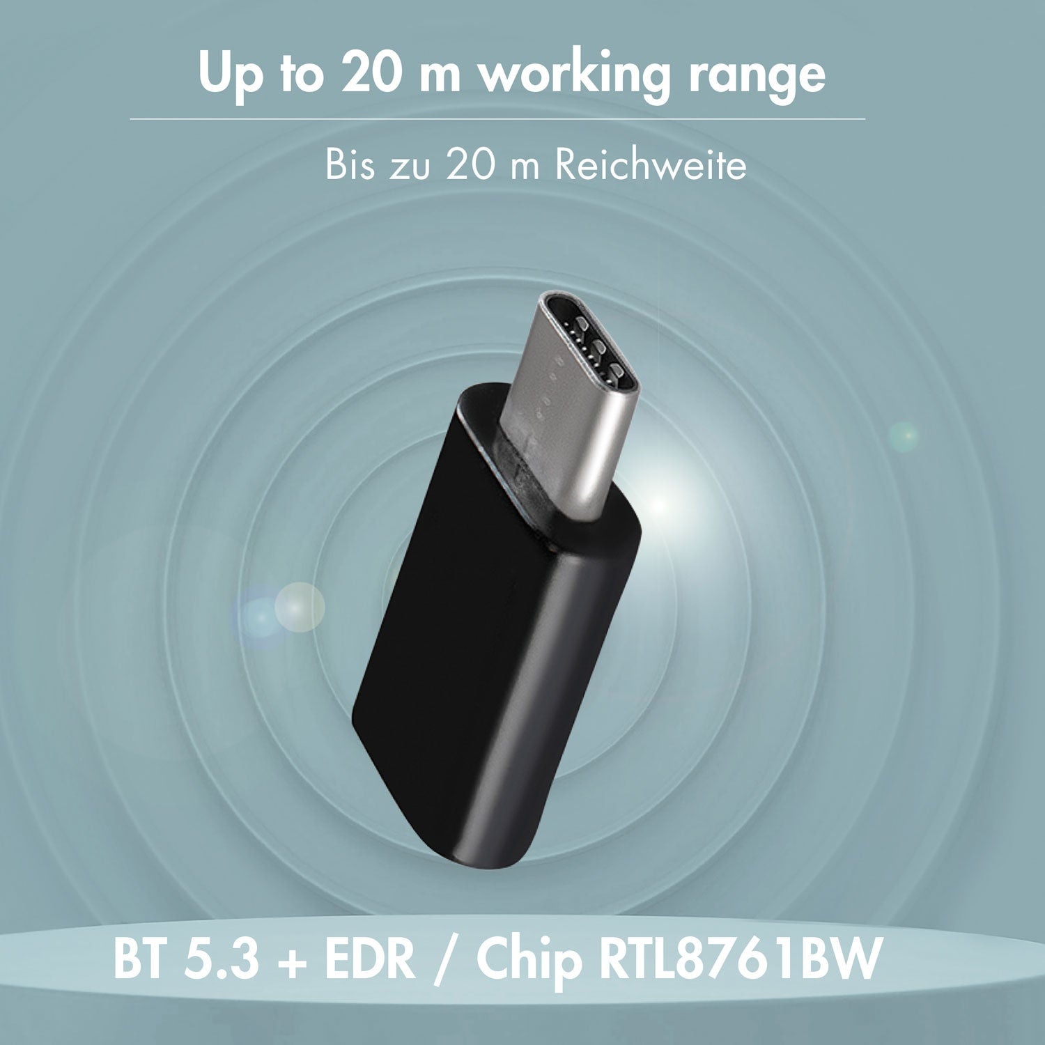 USB-C adapter Bluetooth 5.3 20m