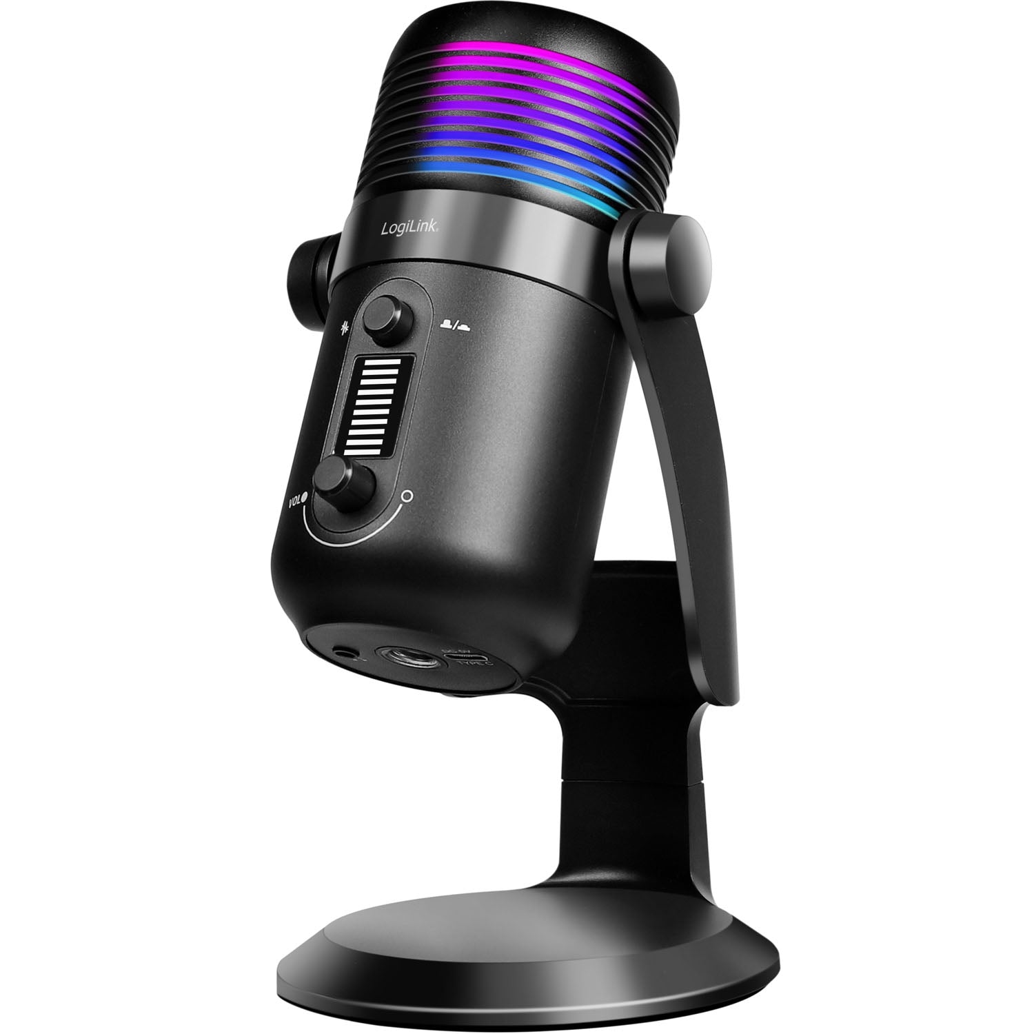 USB Cardioid Microphone with RGB Lighting, 192kHz/24-Bit