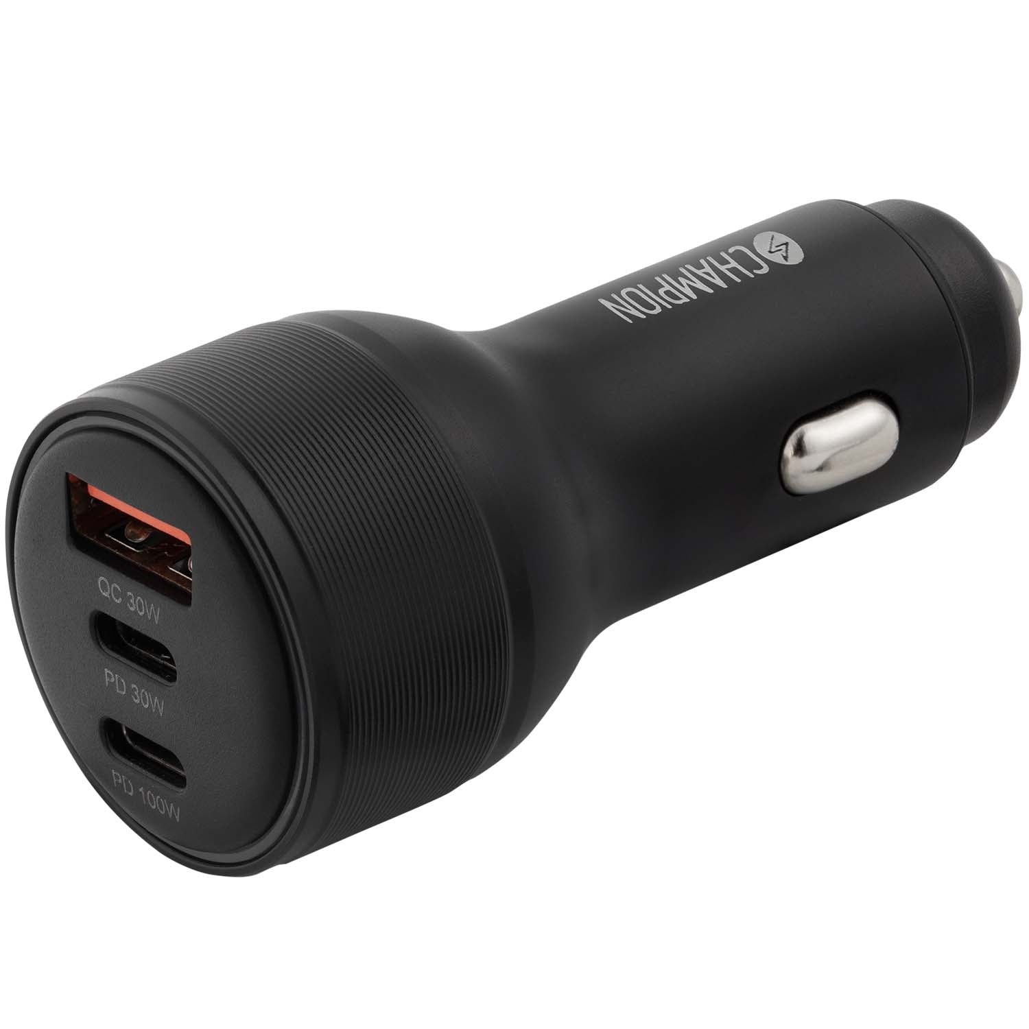 USB Charger 130W, 3-Port QC/PD, Black