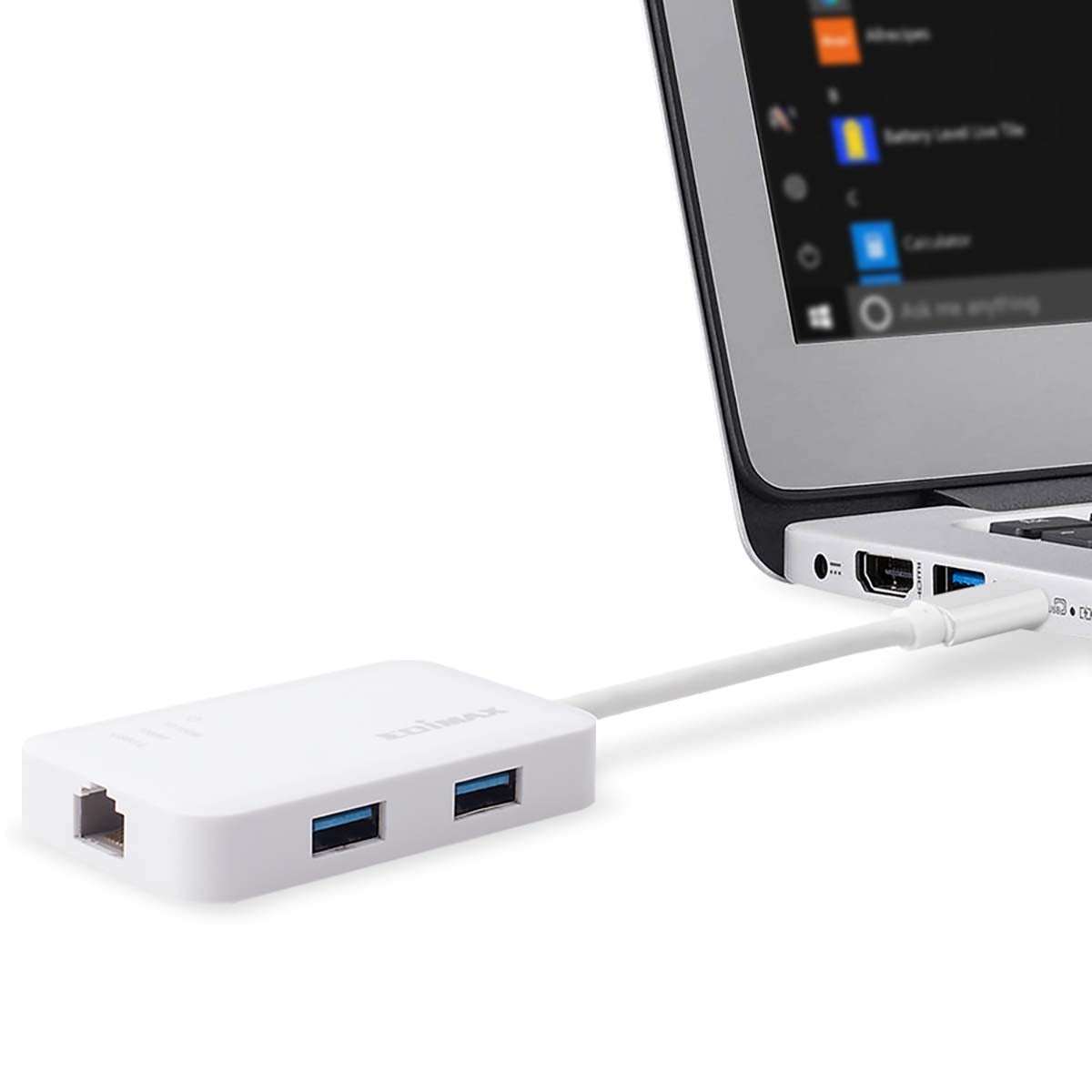 USB-C to 3-port USB 3.0 Gigabit Ethernet Hub