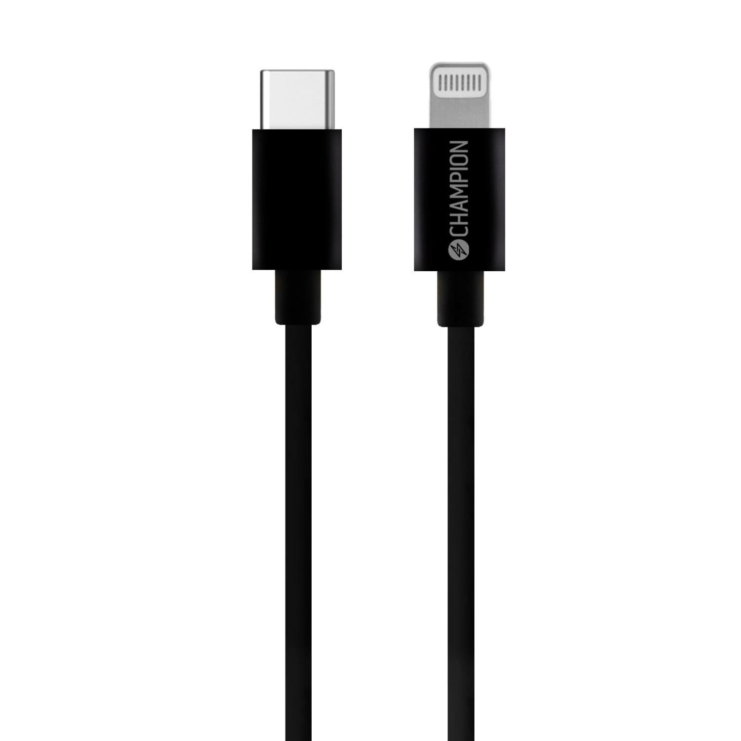 USB-C to Lightning Cable 1m Black