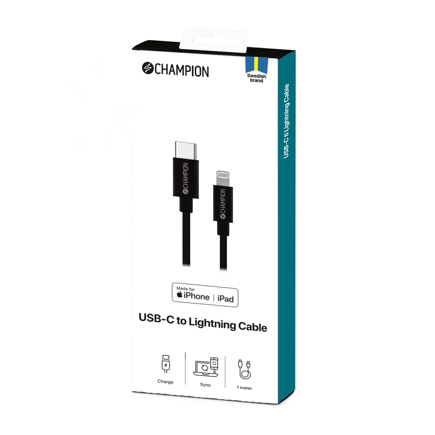 USB-C to Lightning Cable 1m Black