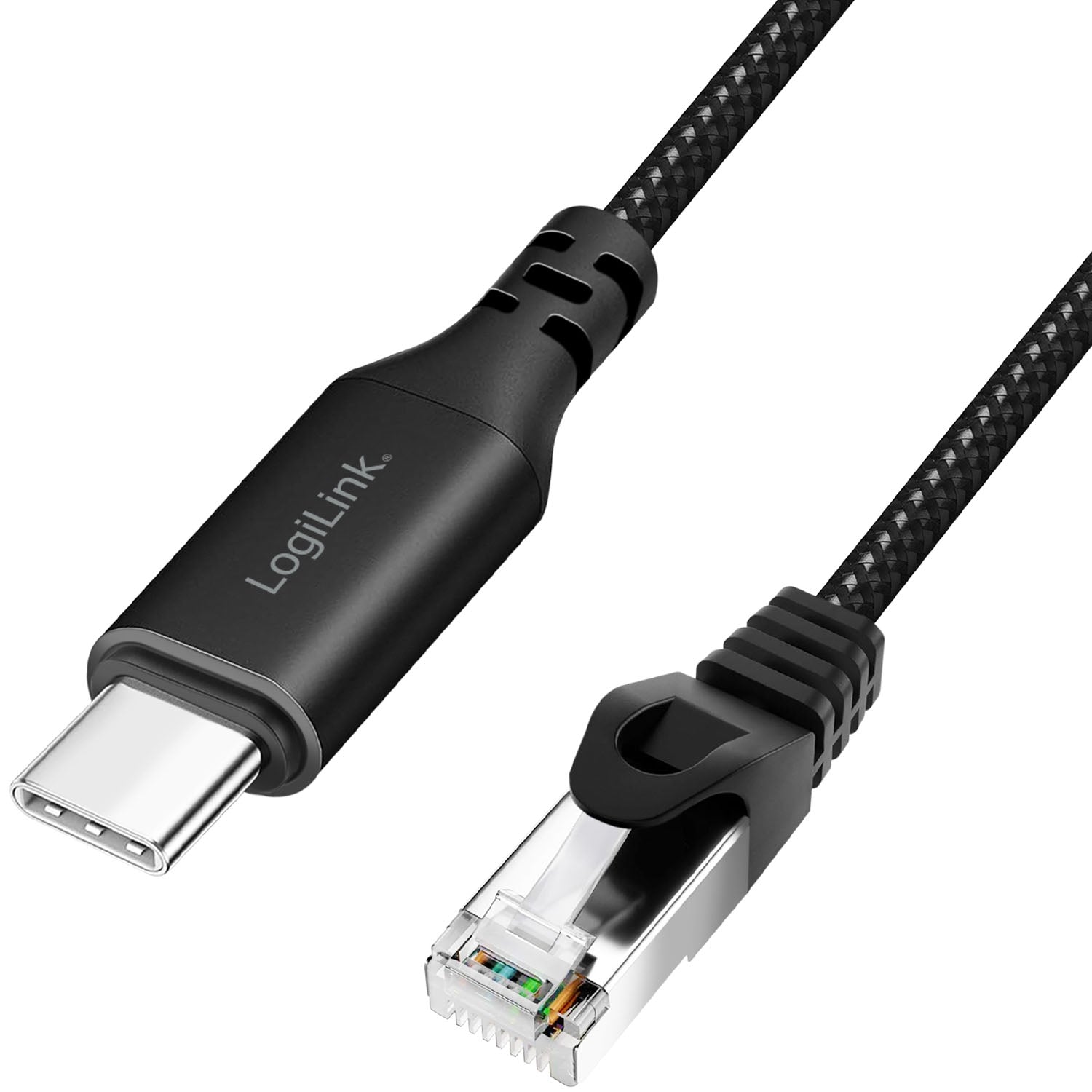 USB-C to RJ45 Ethernet Cable, 1 Gbps, 2m Length