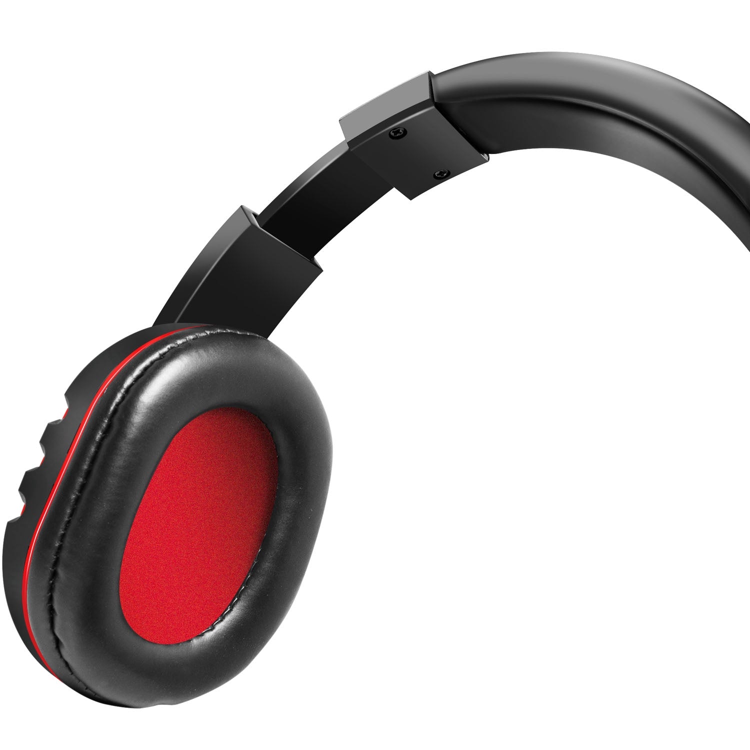 USB Gaming Headset with Flexible Mic, Black/Red