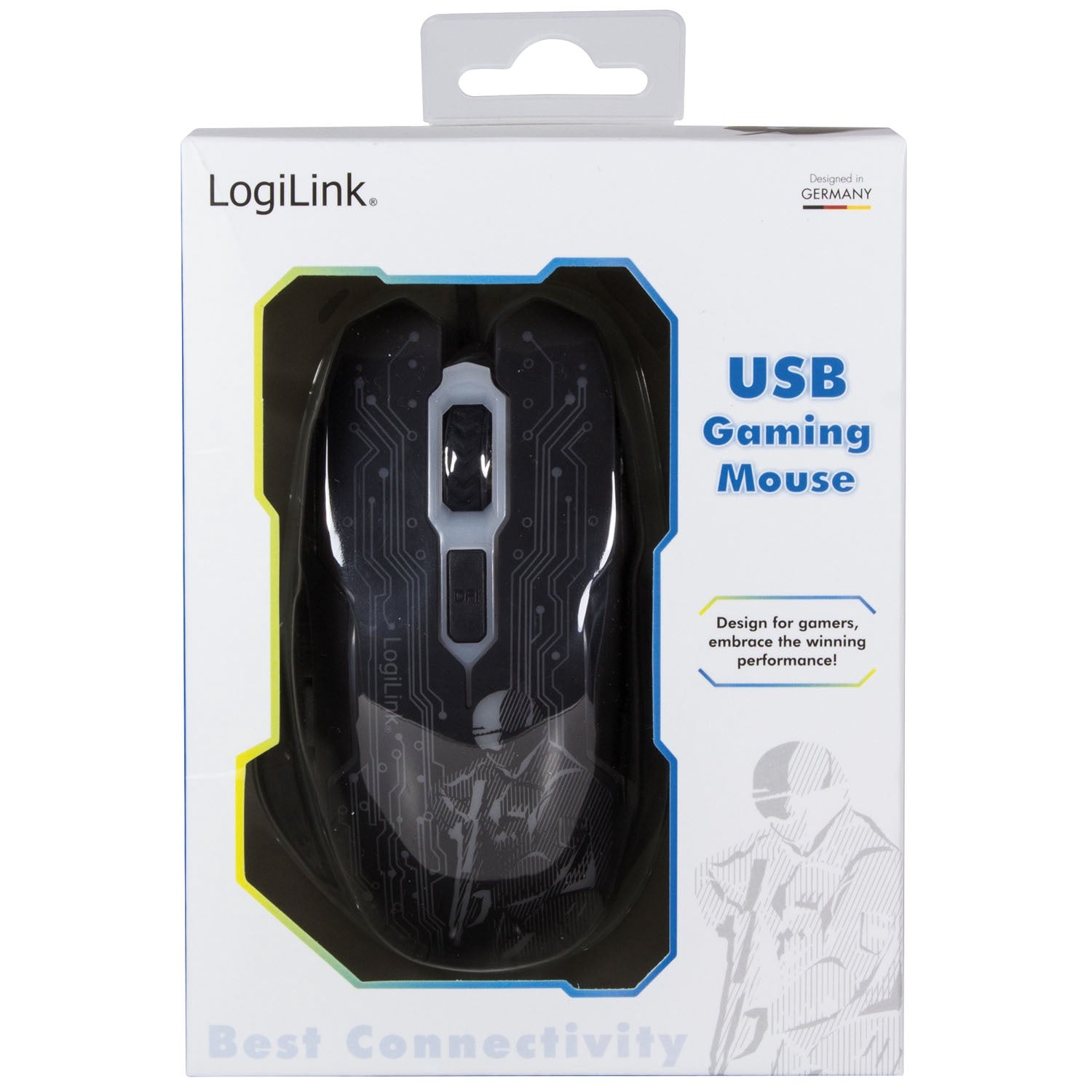 USB Gaming Mouse, 2400 DPI, 6 Buttons, LED Indicator