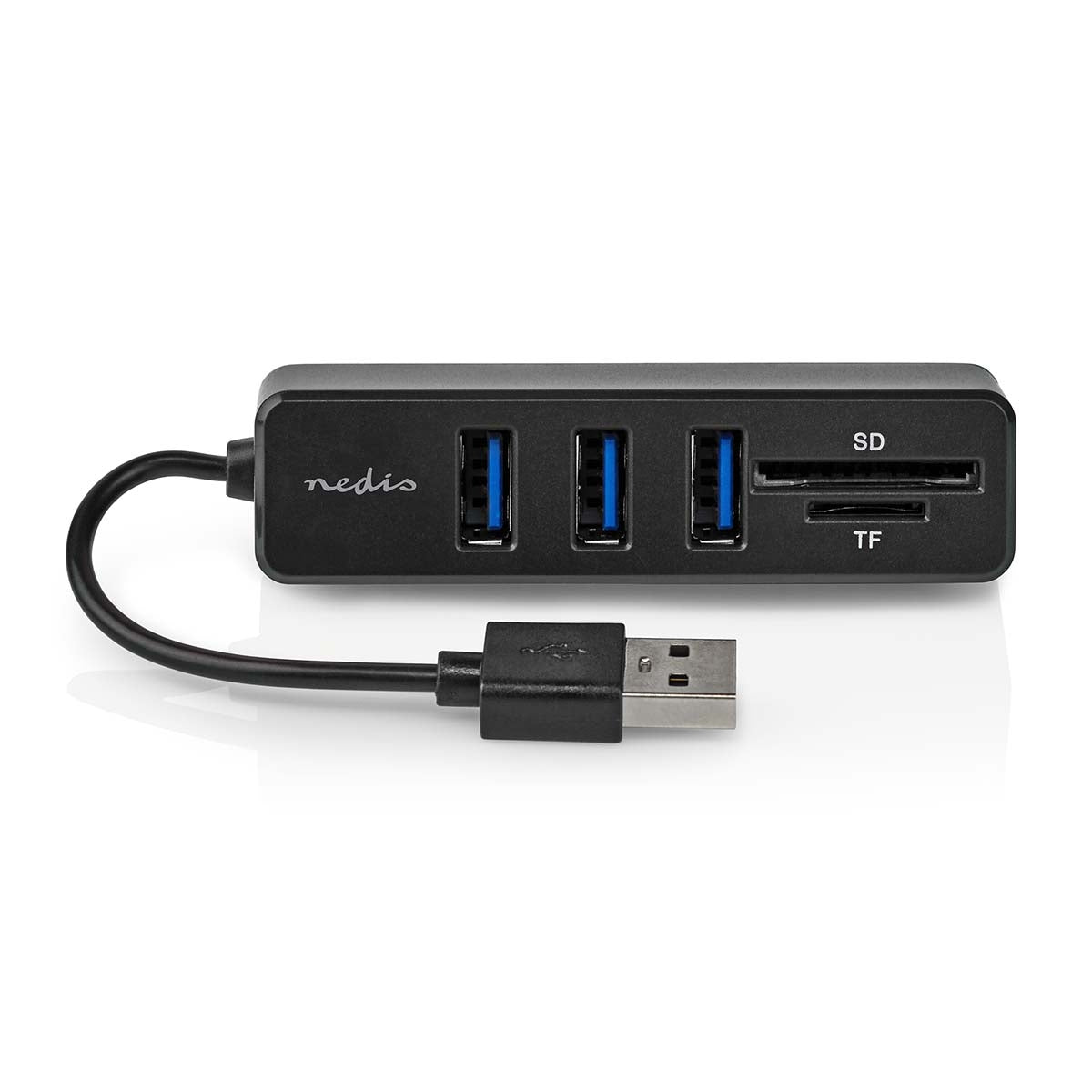USB Hub | 1x USB-A | 3x USB A Female | 5 port(s) | USB 2.0 | USB Powered | SD & MicroSD