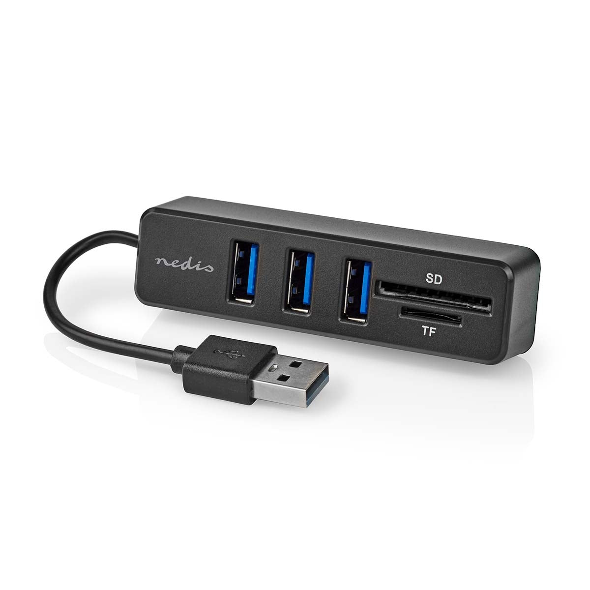 USB Hub | 1x USB-A | 3x USB A Female | 5 port(s) | USB 2.0 | USB Powered | SD & MicroSD