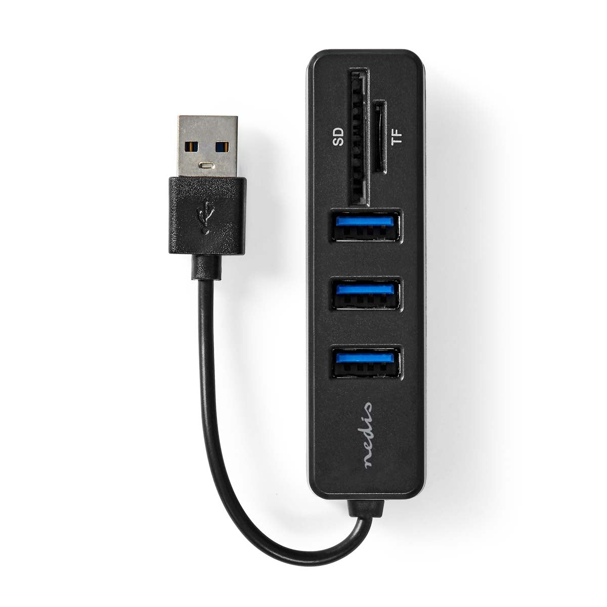 USB Hub | 1x USB-A | 3x USB A Female | 5 port(s) | USB 2.0 | USB Powered | SD & MicroSD