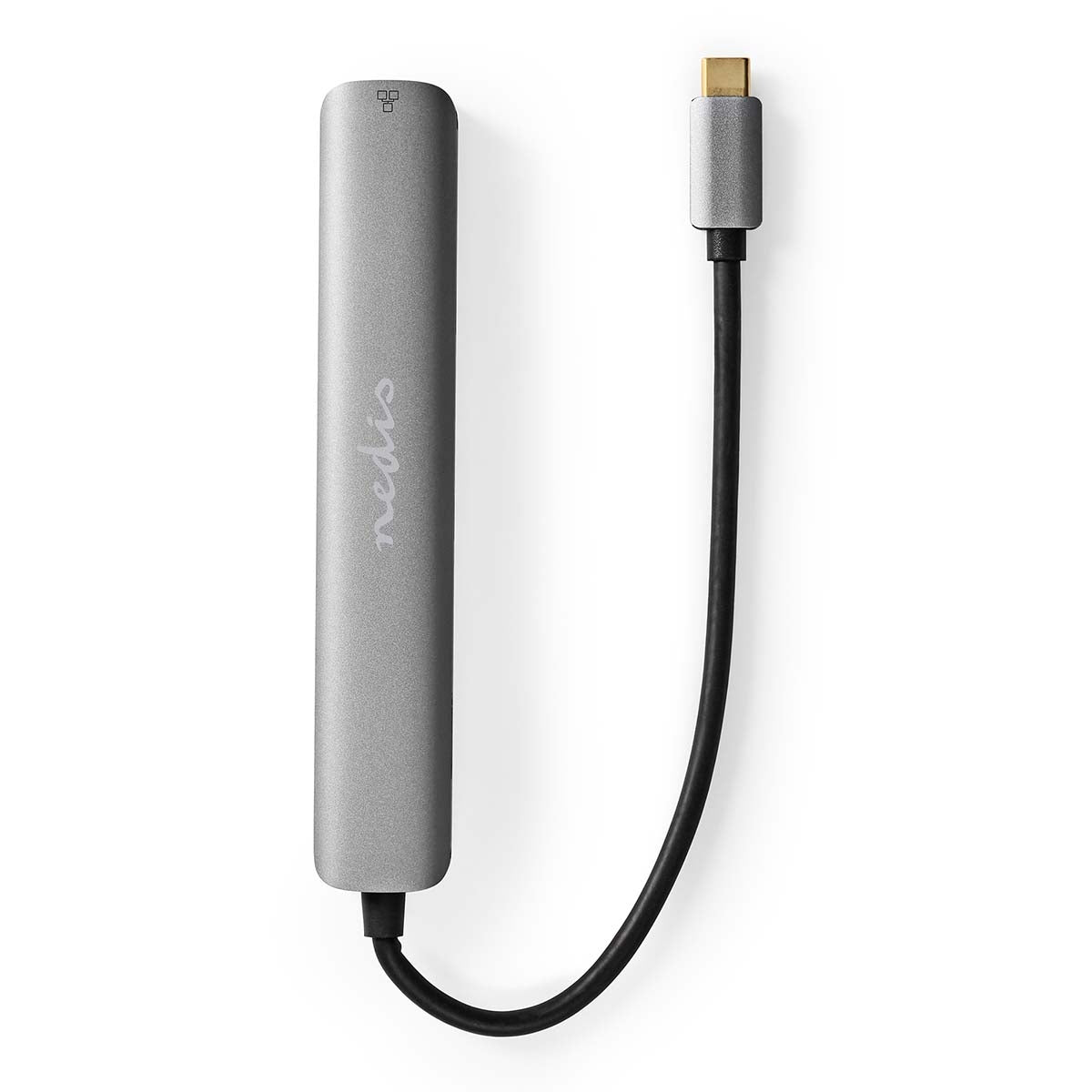 USB Multi-Port Adapter | USB 3.2 Gen 1 | USB-C™ Male | HDMI™ Output / RJ45 Female / 2x USB-A Female / 2x USB-C™ | 5 Gbps | 0.20 m | Round | Gold Plated | PVC | Anthracite | Box