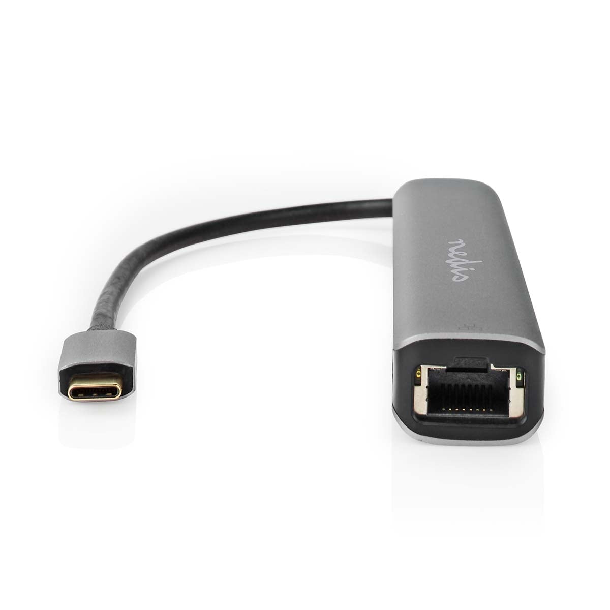 USB Multi-Port Adapter | USB 3.2 Gen 1 | USB-C™ Male | HDMI™ Output / RJ45 Female / 2x USB-A Female / 2x USB-C™ | 5 Gbps | 0.20 m | Round | Gold Plated | PVC | Anthracite | Box