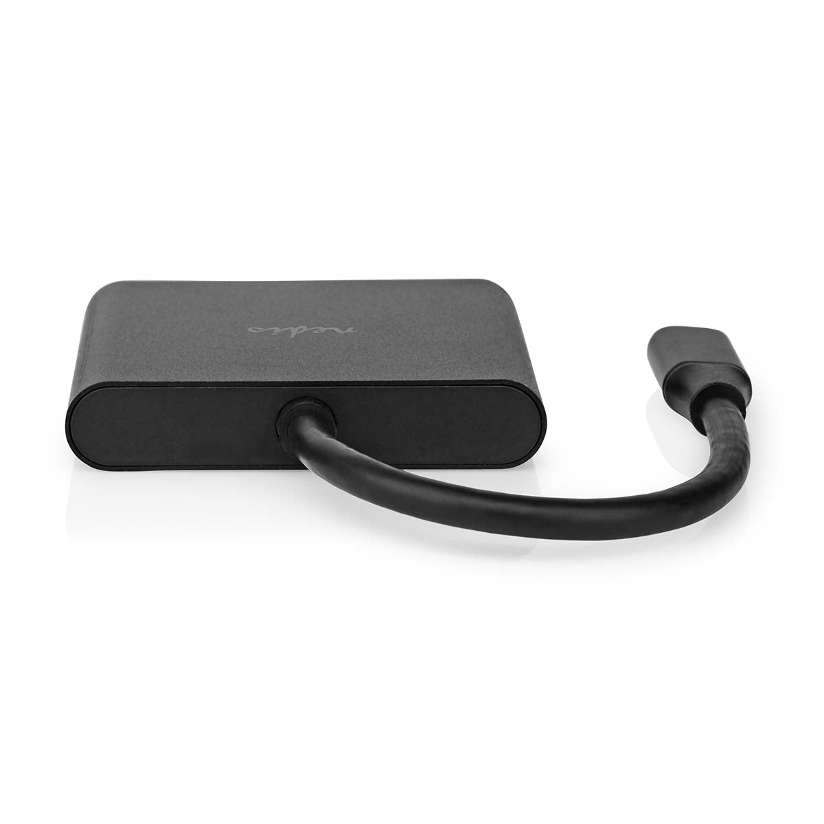 USB Multi-Port Adapter | USB 3.2 Gen 1 | USB-C™ Male | HDMI™ Output / USB-A Female / USB-C™ Female | 5 Gbps | 0.10 m | Round | Nickel Plated | PVC | Black | Box