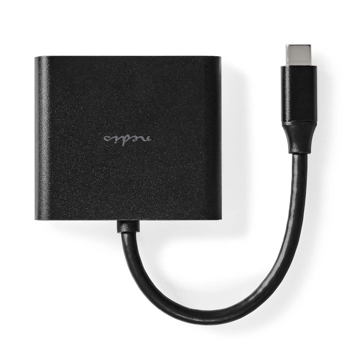 USB Multi-Port Adapter | USB 3.2 Gen 1 | USB-C™ Male | HDMI™ Output / USB-A Female / USB-C™ Female | 5 Gbps | 0.10 m | Round | Nickel Plated | PVC | Black | Box