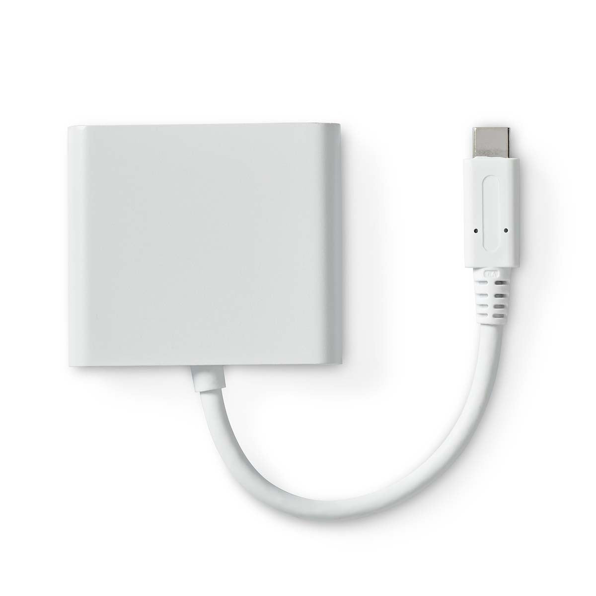 USB Multi-Port Adapter | USB 3.2 Gen 1 | USB-C™ Male | HDMI™ Output / USB-A Female / USB-C™ Female | 5 Gbps | 0.10 m | Round | Nickel Plated | PVC | White | Box