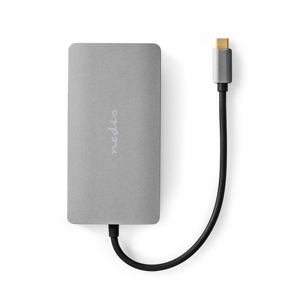 USB Multi-Port Adapter | USB 3.2 Gen 1 | USB-C™ Male | Micro SD / RJ45 Female / SD / USB-C™ Female / 2x HDMI™ / 2x USB-A Female | 5 Gbps | 0.20 m | Round | Gold Plated | PVC | Anthracite | Box