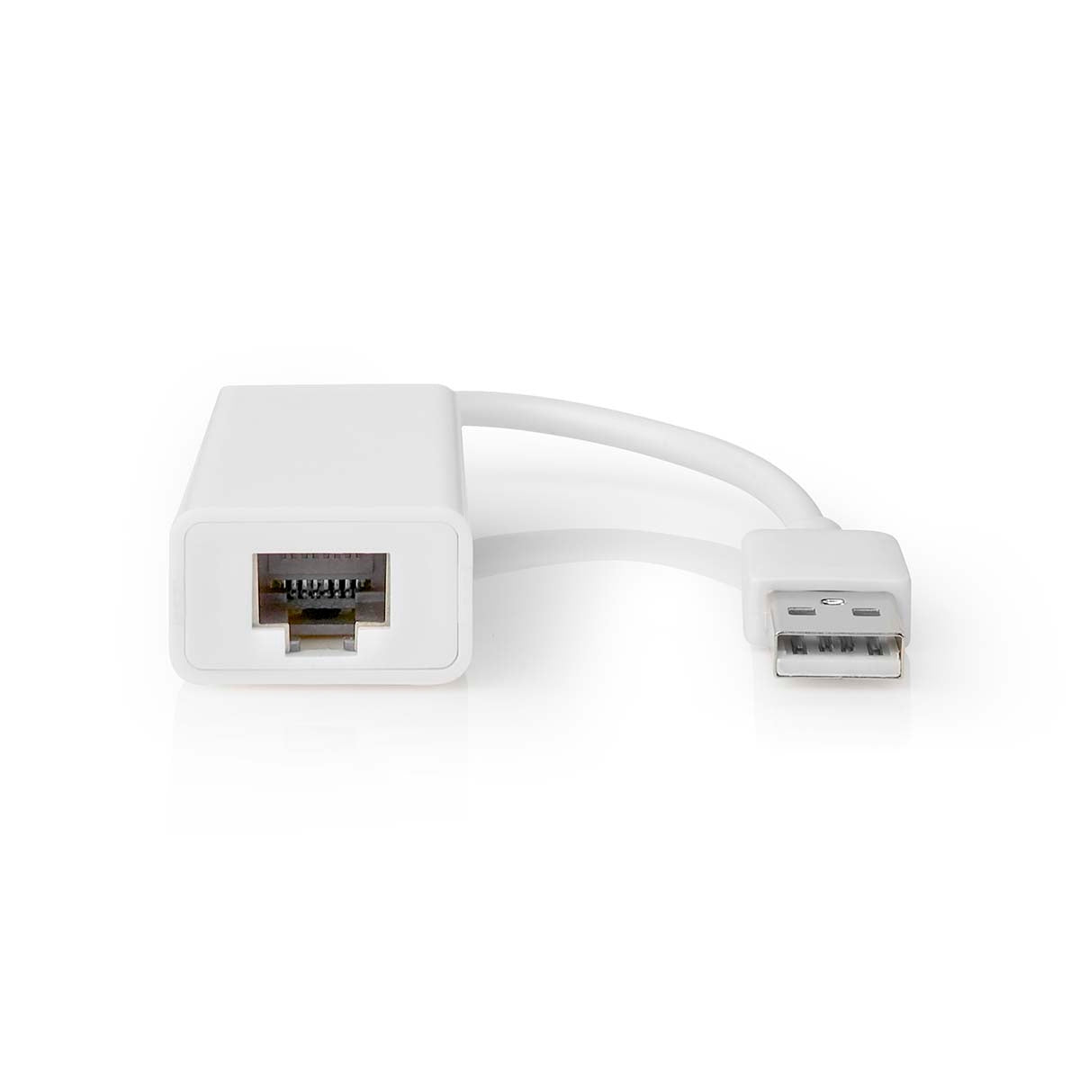 USB Network Card | USB 2.0 | 100 Mbps | USB-A Male | RJ45 Female | 0.20 m | Round | Gold Plated / Nickel Plated | Bare Copper | White | Box