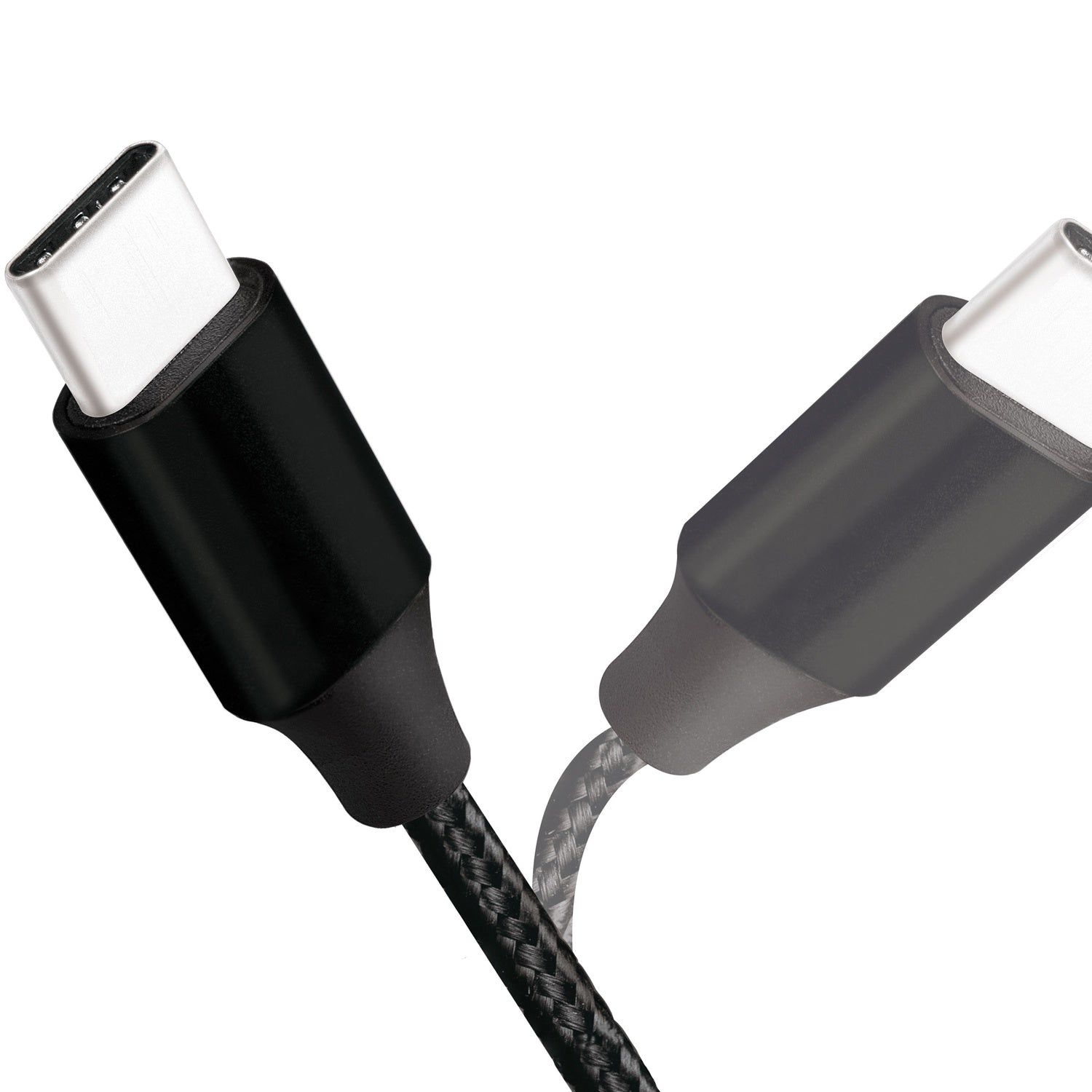 USB-USB-C Charge/sync cable USB 2.0 15W 0.3m Textile
