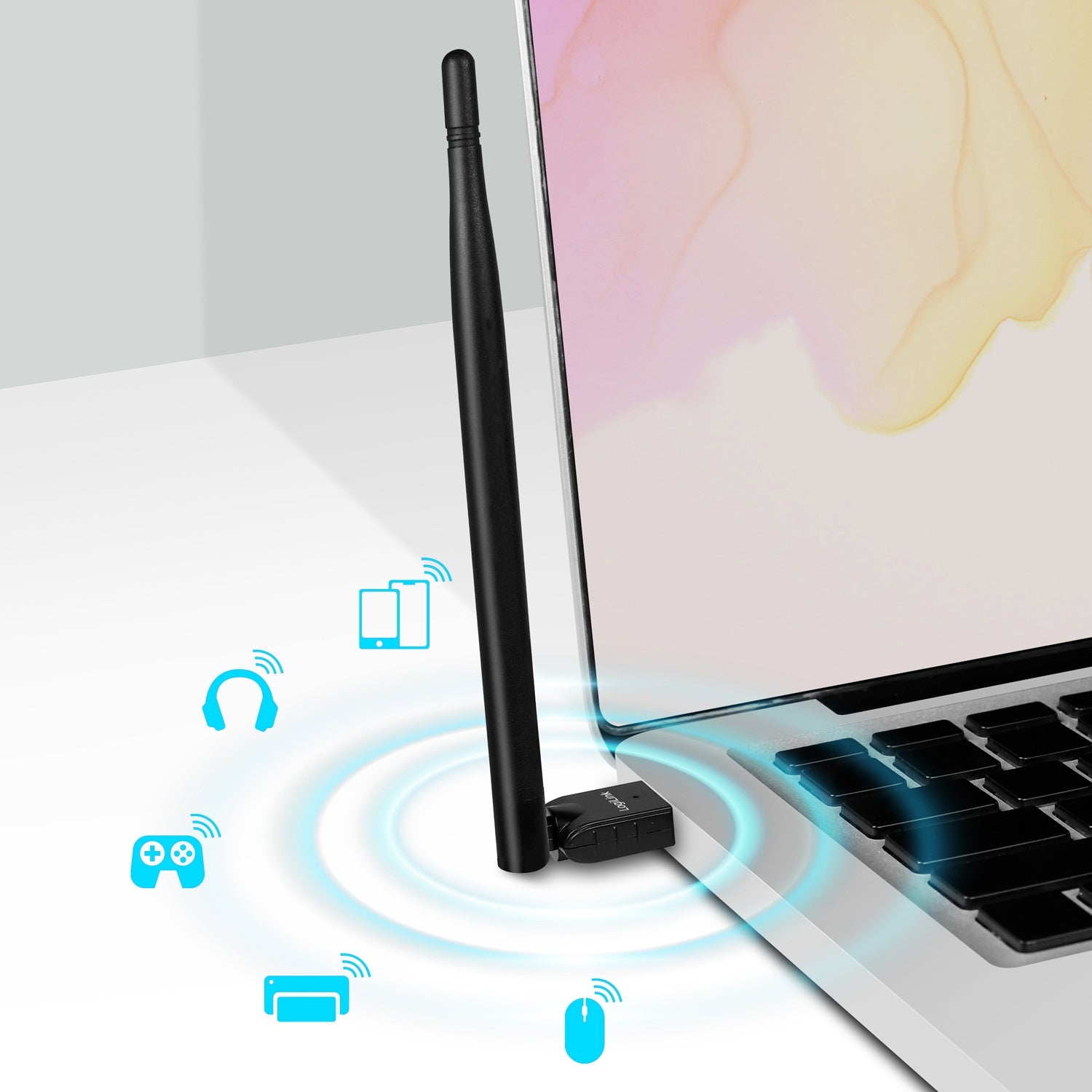 USB adapter Bluetooth 5.3 with antenna 150 m