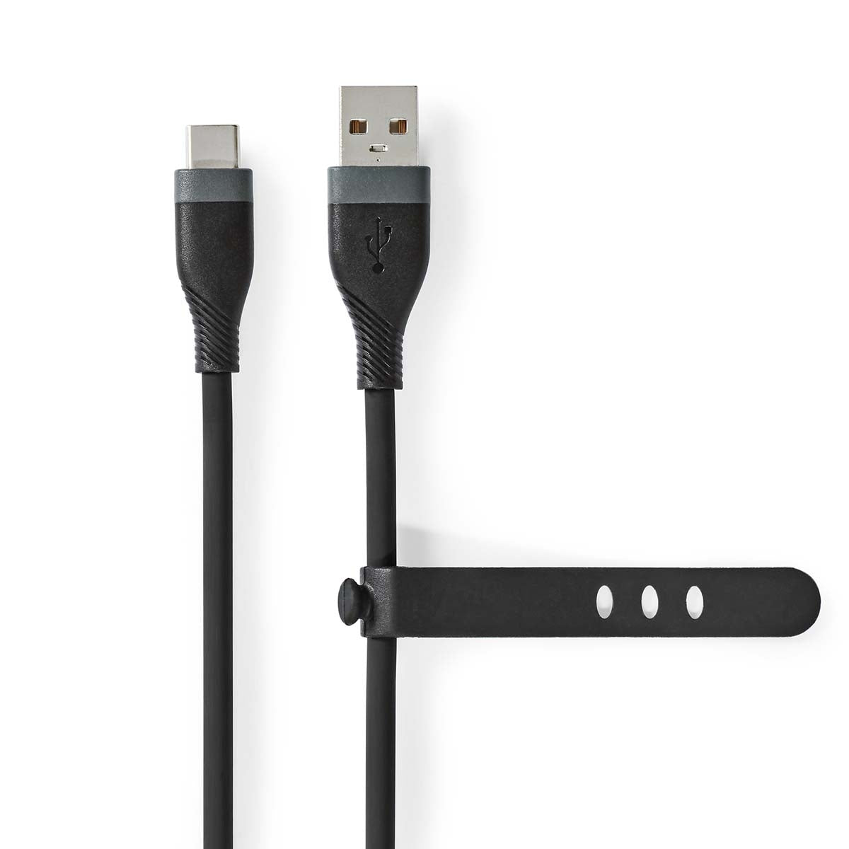 USB cable | USB 2.0 | USB-A Male | USB-C™ Male | 15 W| 480 Mbps | Nickel Plated | 1.50 m | Round | Silicone | Black | Box