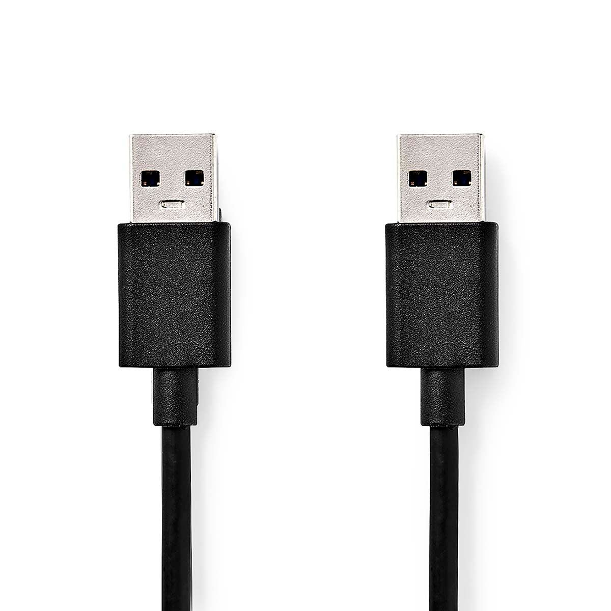 USB cable | USB 3.2 Gen 1 | USB-A Male | USB-A Male | 5 Gbps | Nickel Plated | 2.00 m | Round | PVC | Black | Box