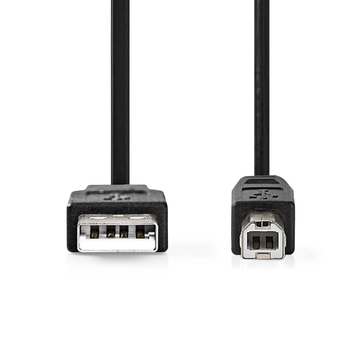 USB cable | USB 3.2 Gen 1 | USB-A Male | USB-B Male | 5 Gbps | Nickel Plated | 2.00 m | Round | PVC | Black | Label