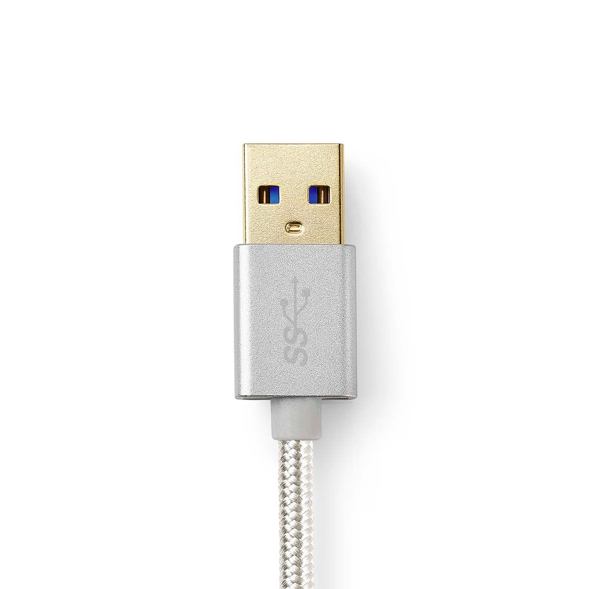 USB cable | USB 3.2 Gen 1 | USB-A Male | USB-C™ Male | 15 W| 5 Gbps | Gold Plated | 2.00 m | Round | Braided / Nylon | Aluminum | Carton with covered window