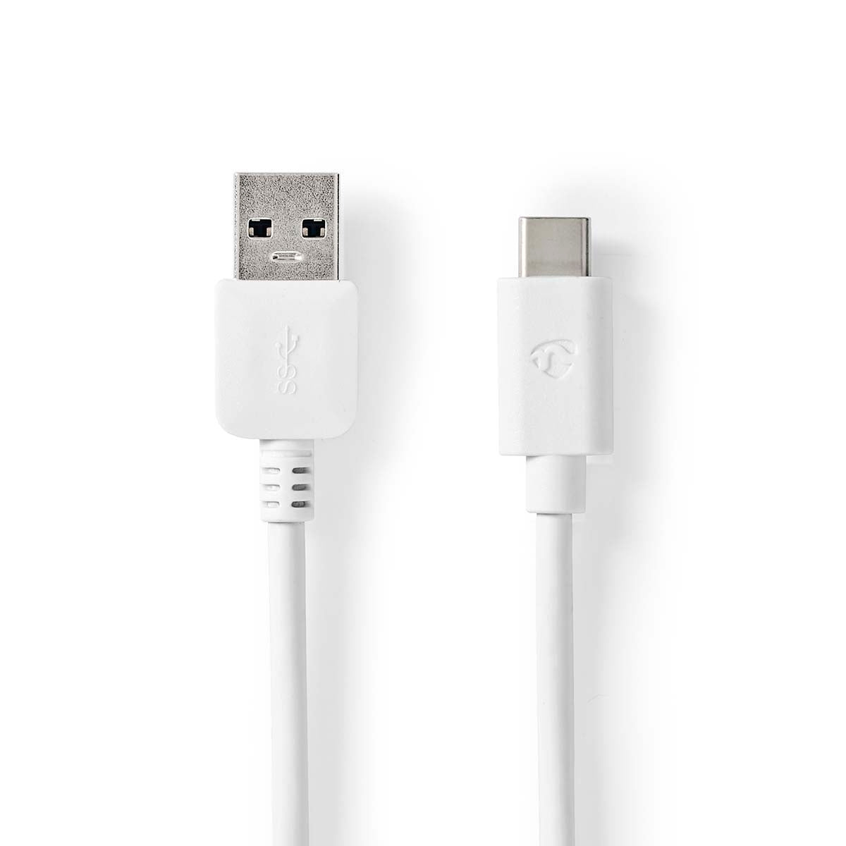 USB cable | USB 3.2 Gen 1 | USB-A Male | USB-C™ Male | 60 W | 5 Gbps | Nickel Plated | 1.00 m | Round | PVC | White | Box