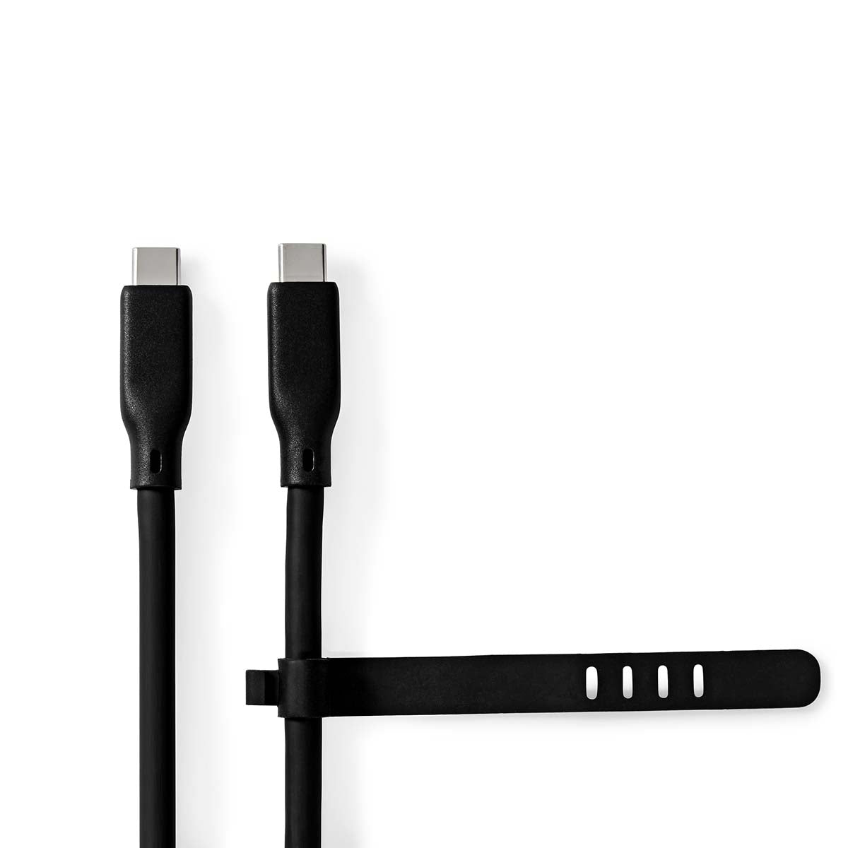 USB cable | USB 3.2 Gen 1 | USB-C™ Male | USB-C™ Male | 60 W | 8K@30Hz | 5 Gbps | Nickel Plated | 1.50 m | Round | Silicone | Black | Box