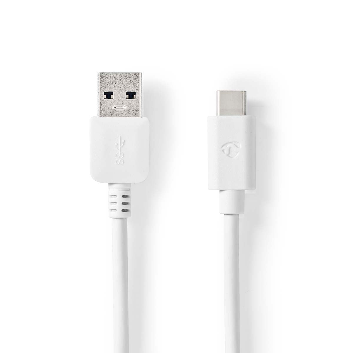 USB cable | USB 3.2 Gen 2 | USB-A Male | USB-C™ Male | 60 W | 10 Gbps | Nickel Plated | 1.00 m | Round | PVC | White | Box