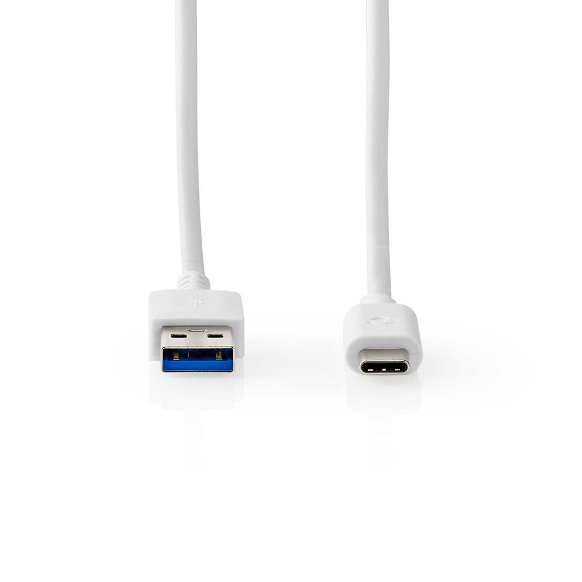 USB cable | USB 3.2 Gen 2 | USB-A Male | USB-C™ Male | 60 W | 10 Gbps | Nickel Plated | 1.00 m | Round | PVC | White | Box
