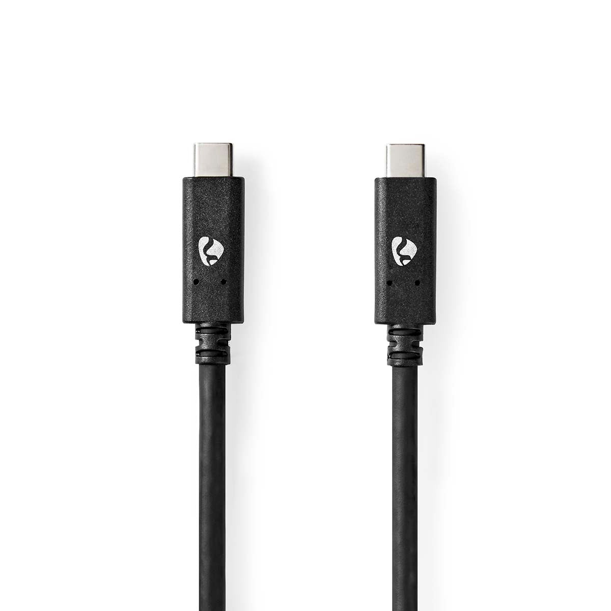 USB cable | USB 3.2 Gen 2 | USB-C™ Male | USB-C™ Male | 100 W | 4K@60Hz | 10 Gbps | Nickel Plated | 1.00 m | Round | PVC | Black | Box
