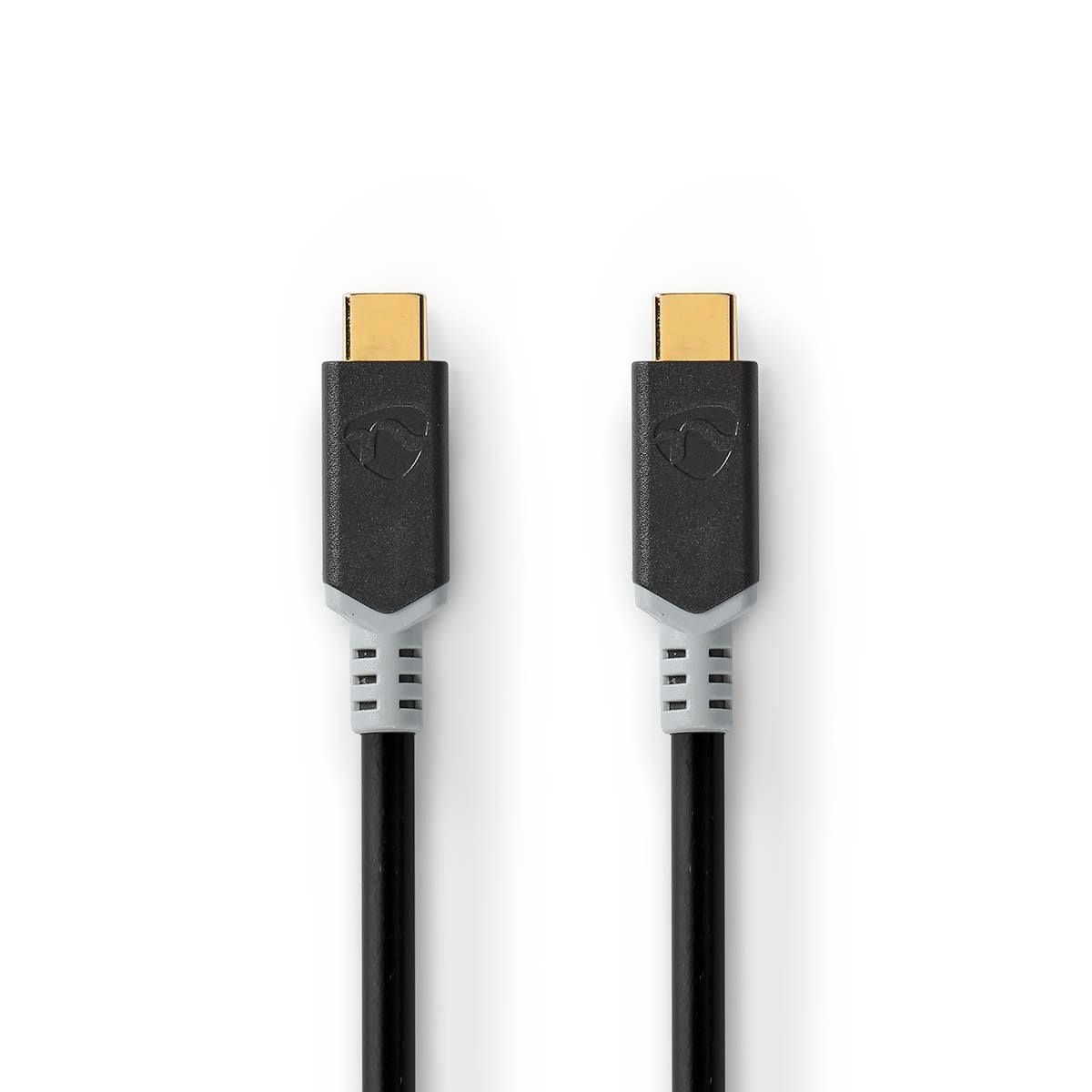 USB cable | USB 3.2 Gen 2x2 | USB-C™ Male | USB-C™ Male | 100 W | 4K@60Hz | 20 Gbps | Gold Plated | 1.00 m | Round | PVC | Anthracite | Cardboard box with window