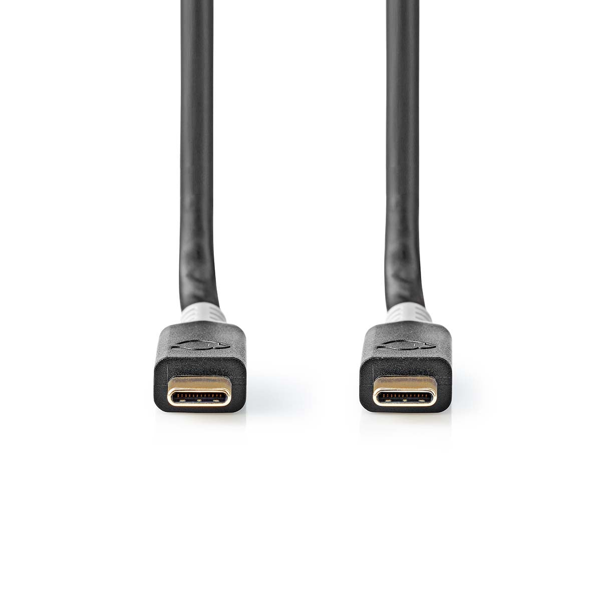 USB cable | USB 3.2 Gen 2x2 | USB-C™ Male | USB-C™ Male | 100 W | 4K@60Hz | 20 Gbps | Gold Plated | 2.00 m | Round | PVC | Silver | Box